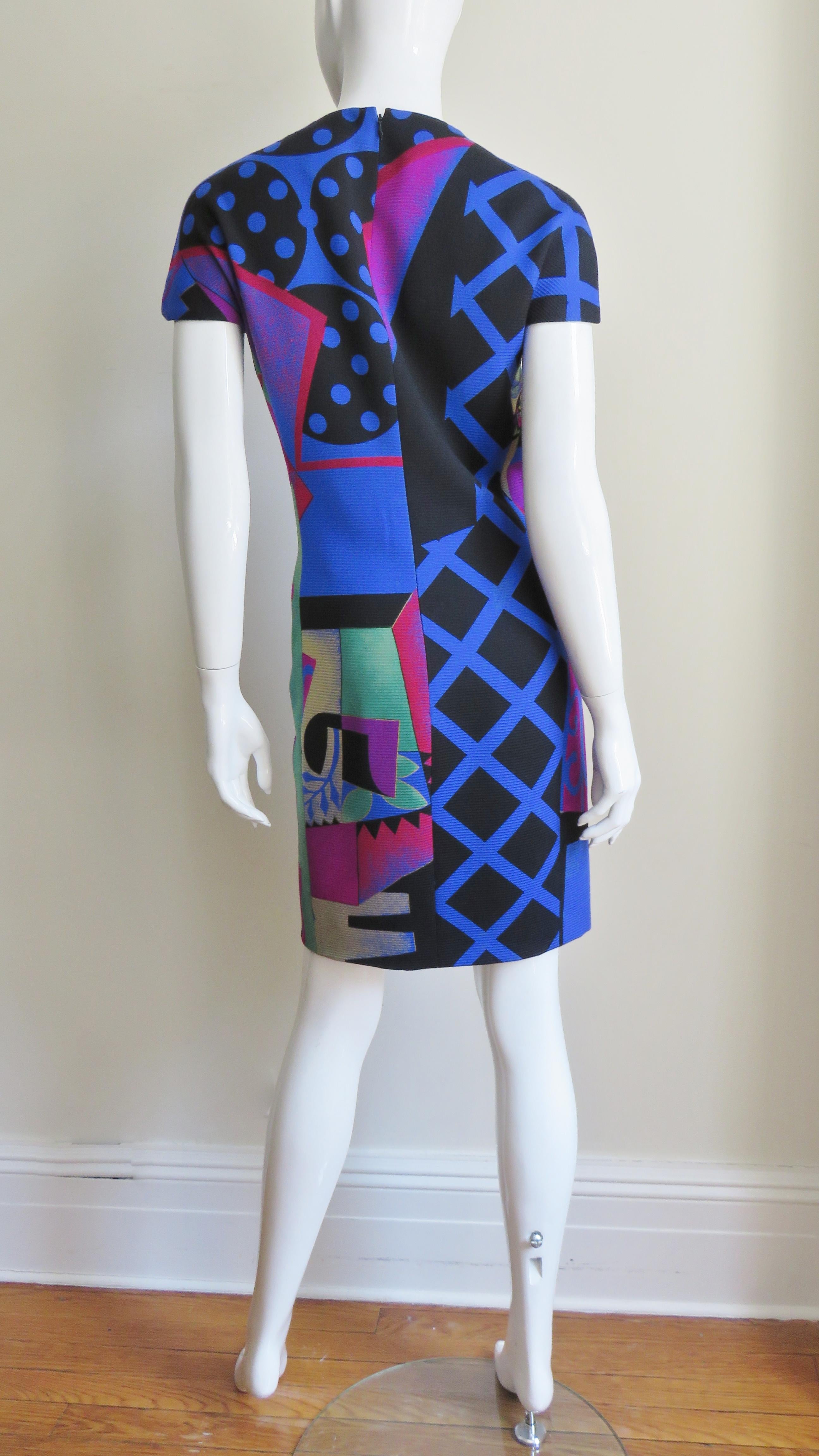Gianni Versace Graffiti Dress and Jacket A/W 1991 For Sale 3