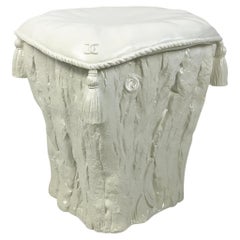 1980s Garden Ceramic Stool Edited by Maison Chaumette Paris for Chanel