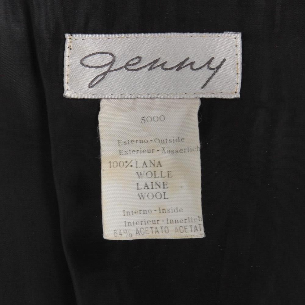 1980s Genny Black Wool Blazer For Sale 2