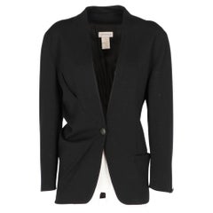 1980s Genny Black Wool Blazer