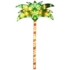 1980er Jahre Echtes Palm Tree Fairground Licht