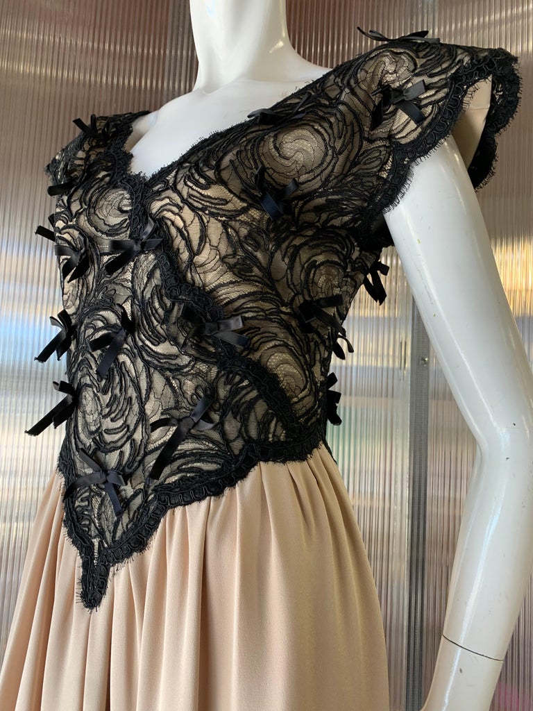 1980s Geoffrey Beene Silk Couture Gown main image 1