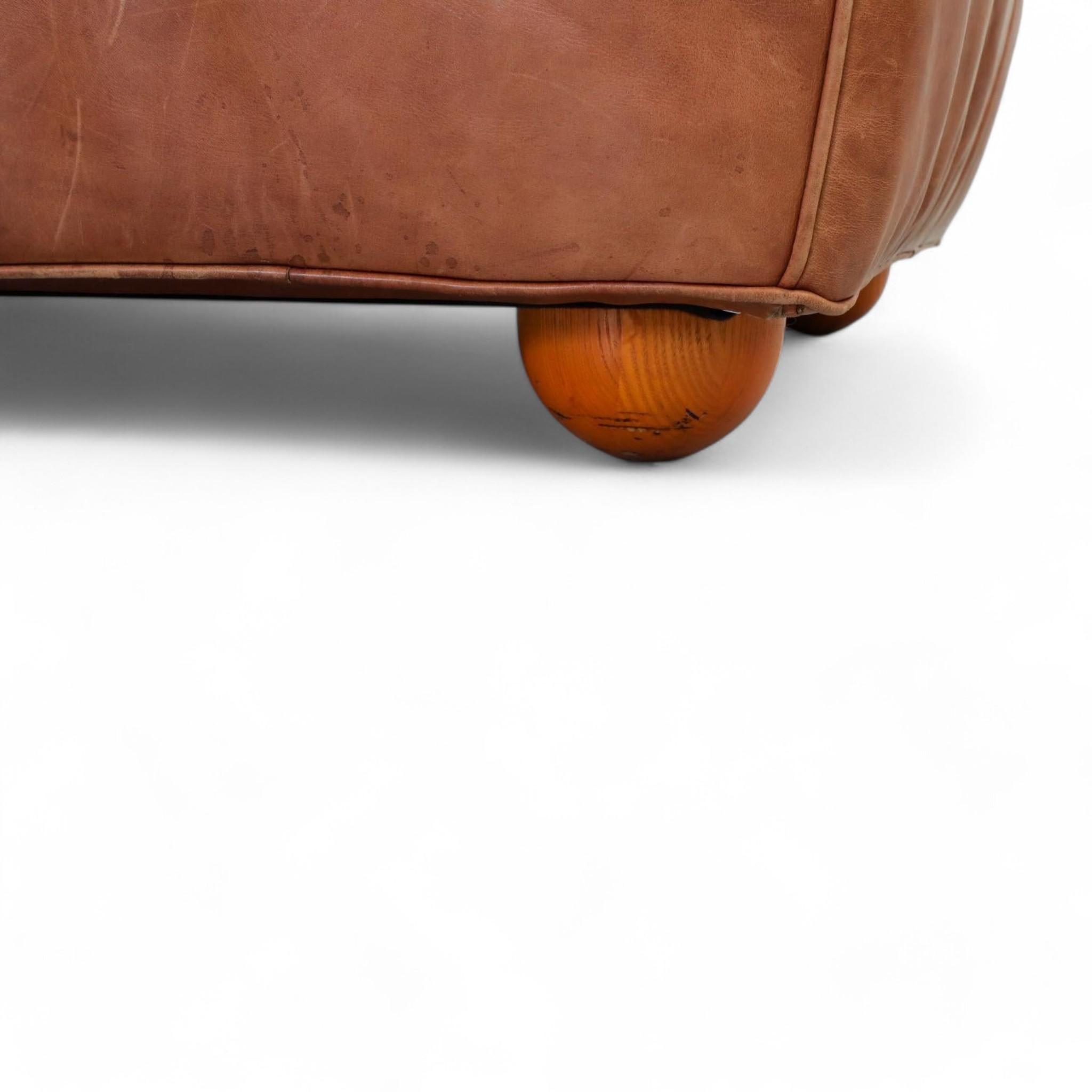 1980s Gerard Van Den Berg Leather Sofa For Montis 4