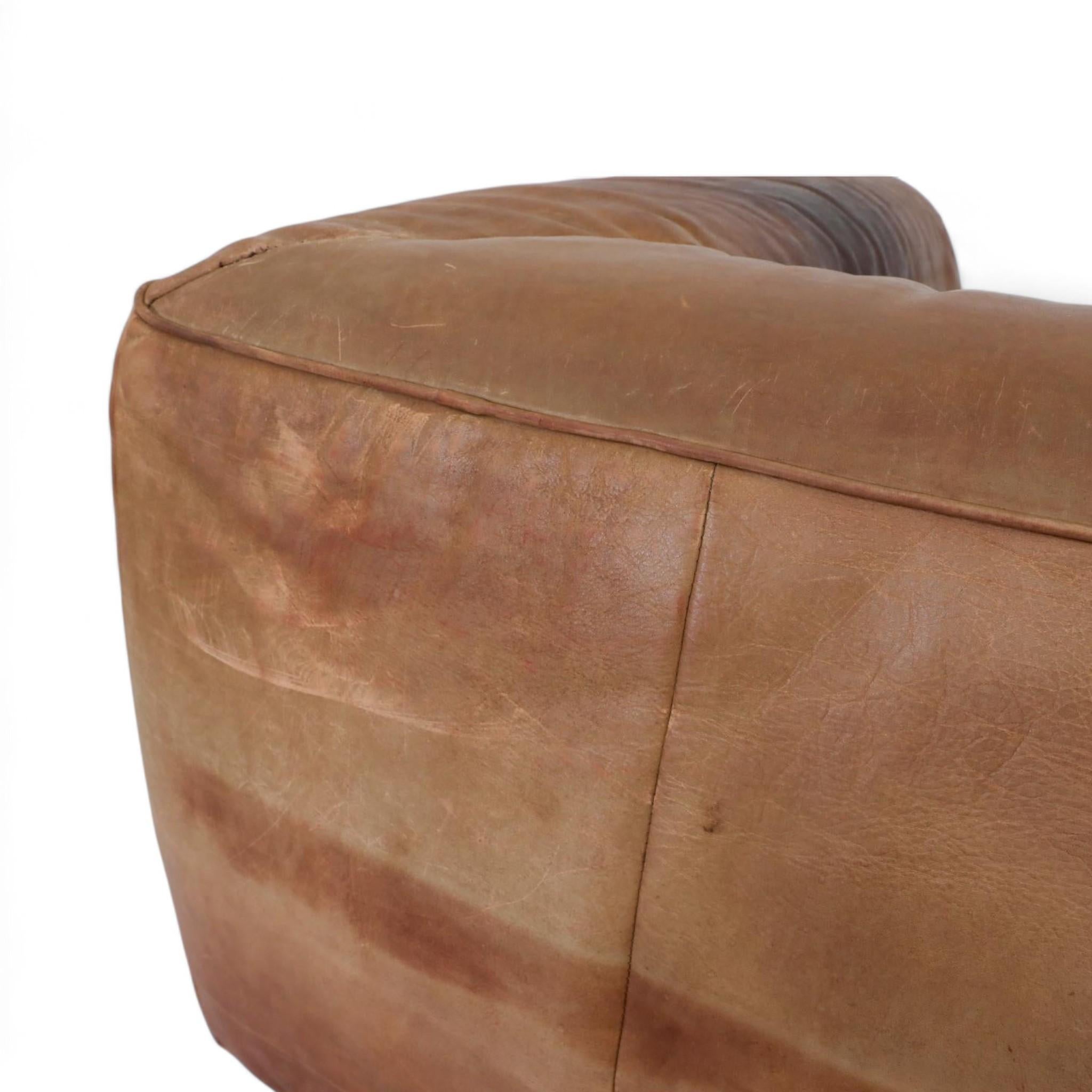Late 20th Century 1980s Gerard Van Den Berg Leather Sofa For Montis