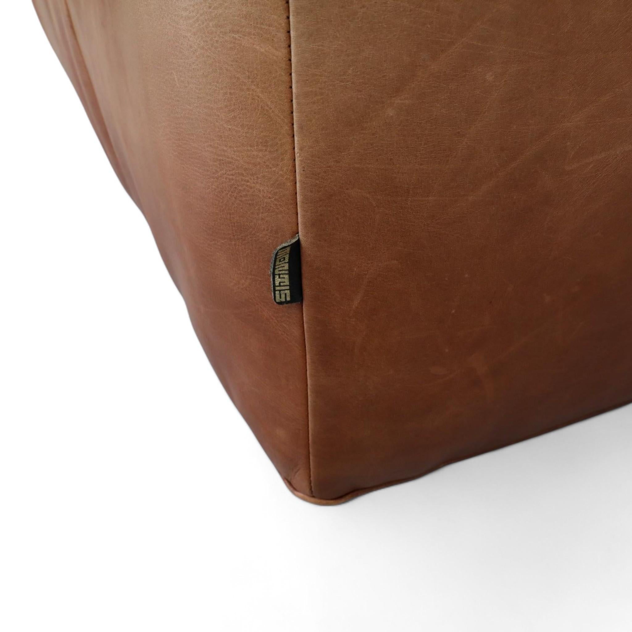 1980s Gerard Van Den Berg Leather Sofa For Montis 1