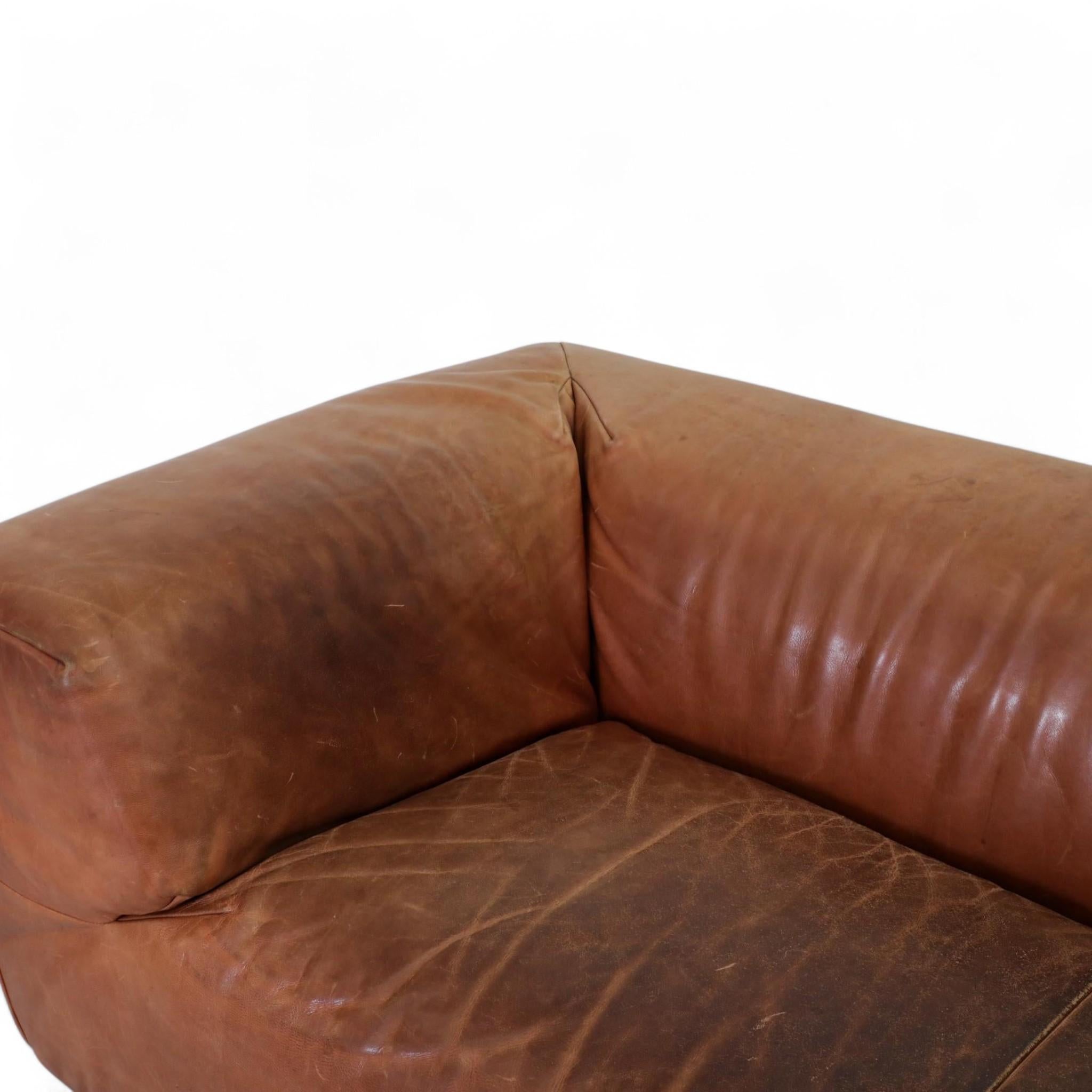 1980s Gerard Van Den Berg Leather Sofa For Montis 3
