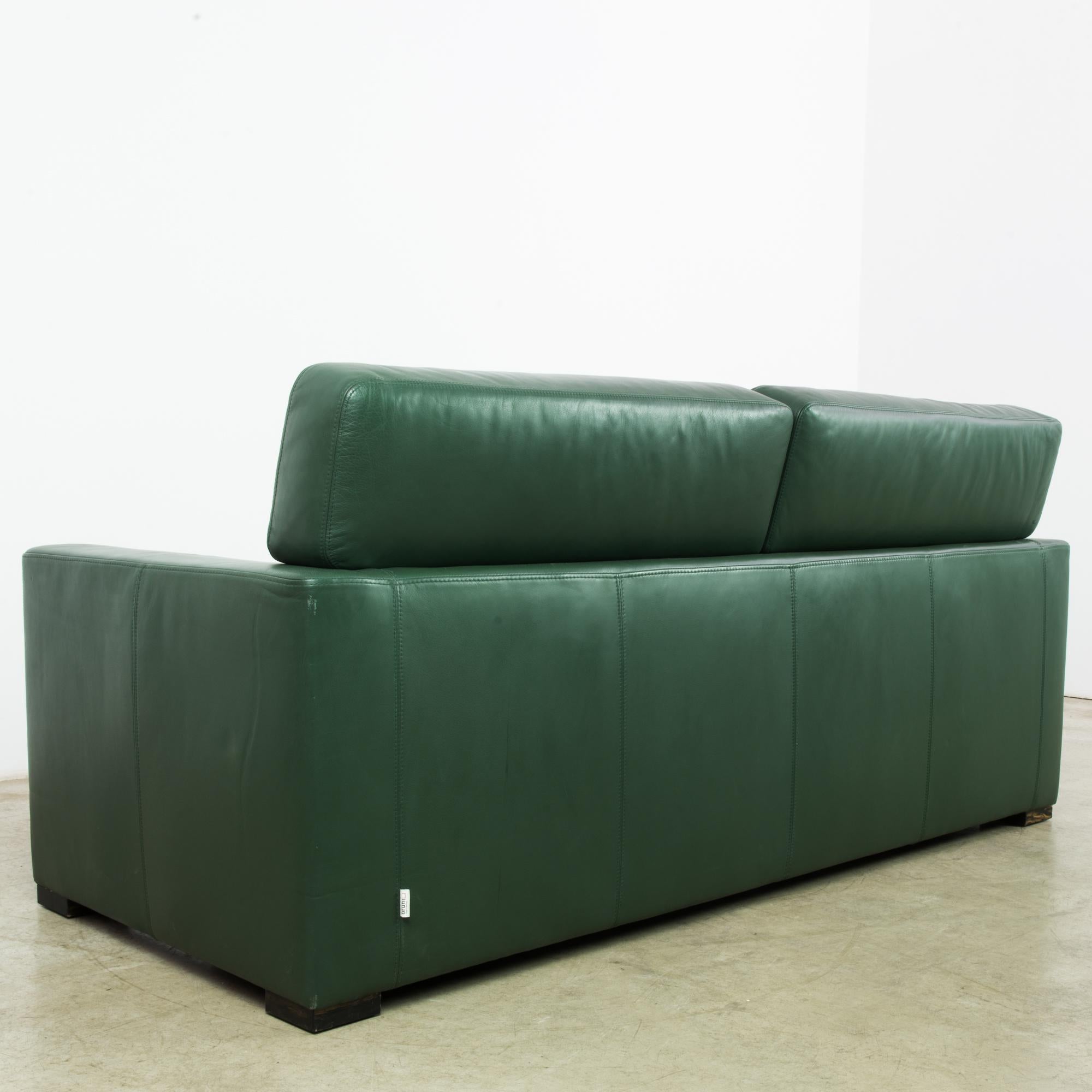 1980s German Leather Sofa by Brühl 4