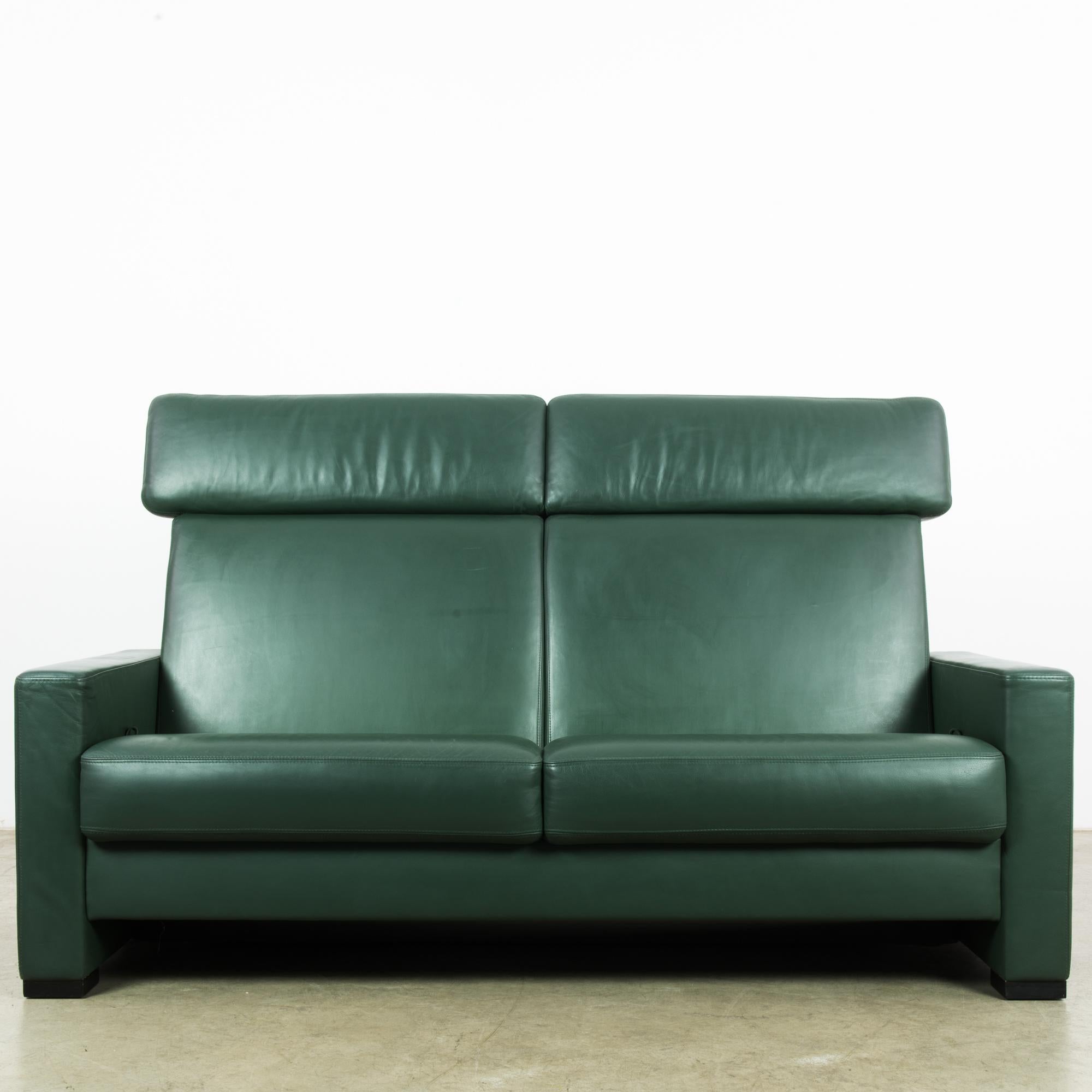 1980s German Leather Sofa by Brühl 6
