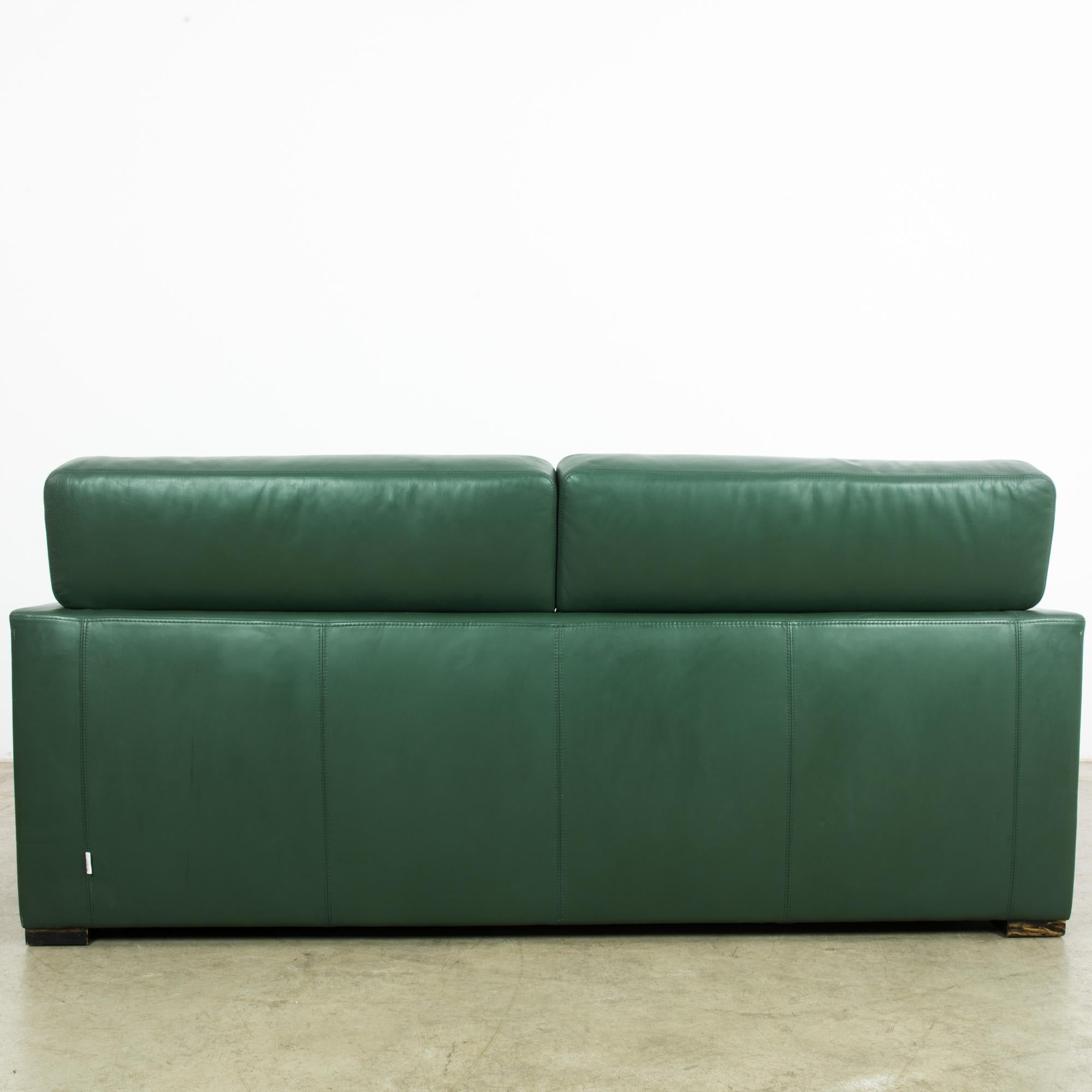 1980s German Leather Sofa by Brühl 2