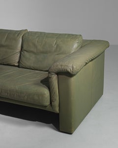 1980er Deutsches Ledersofa von Knoll