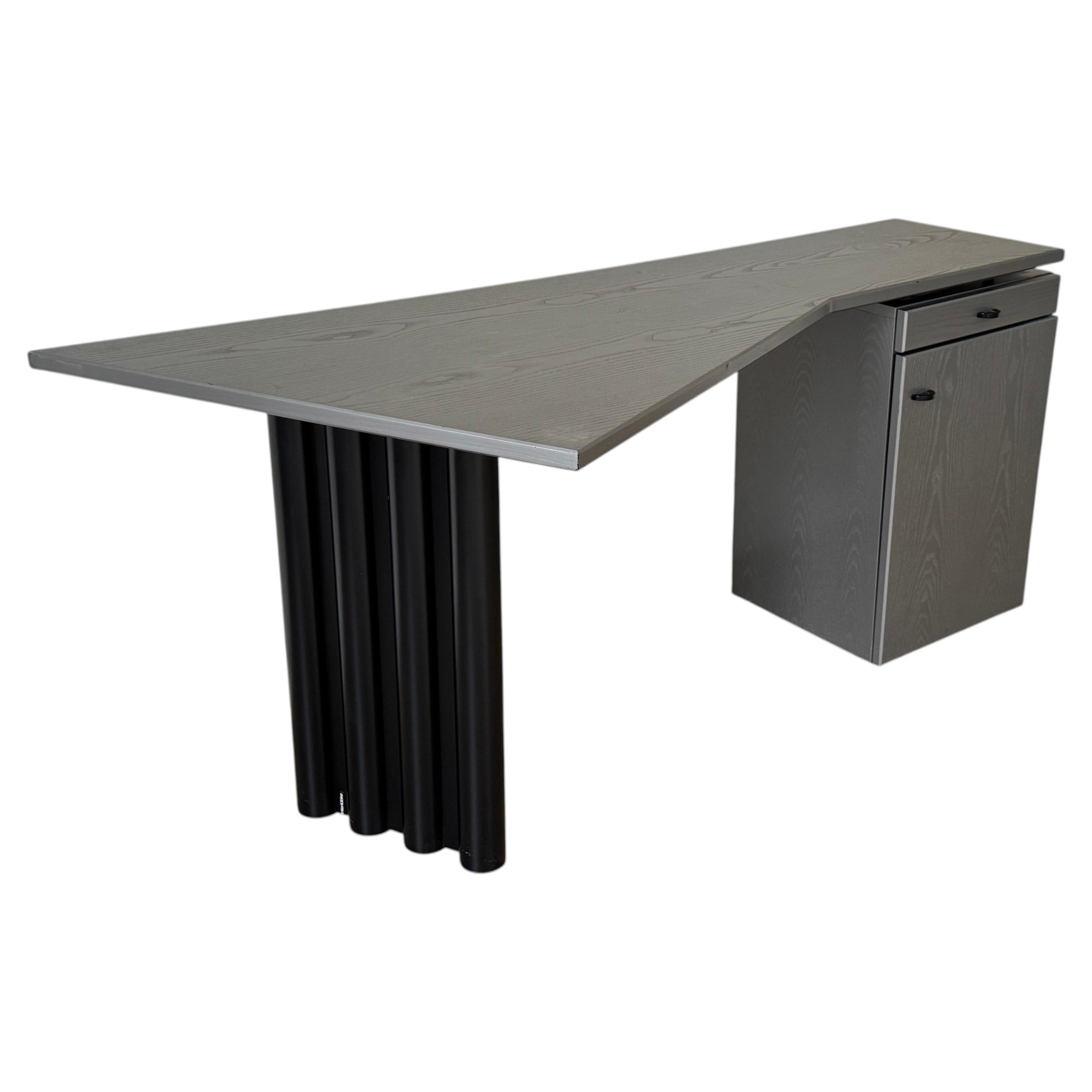 1980s German Post-Modern Interlübke DUO Writing Desk by Peter Maly