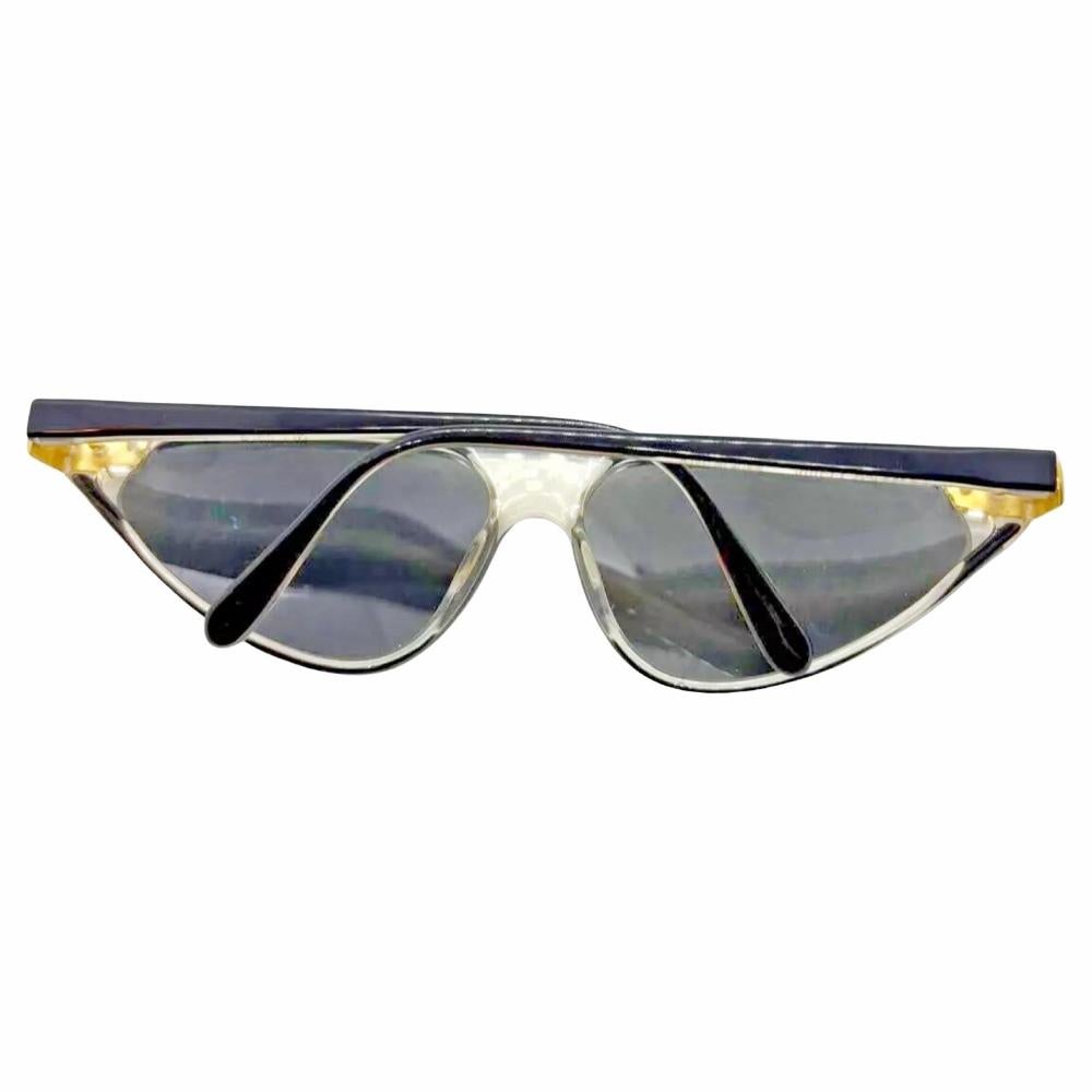 Gray 1980s Gianfranco Ferre Cat Eye Sunglasses For Sale