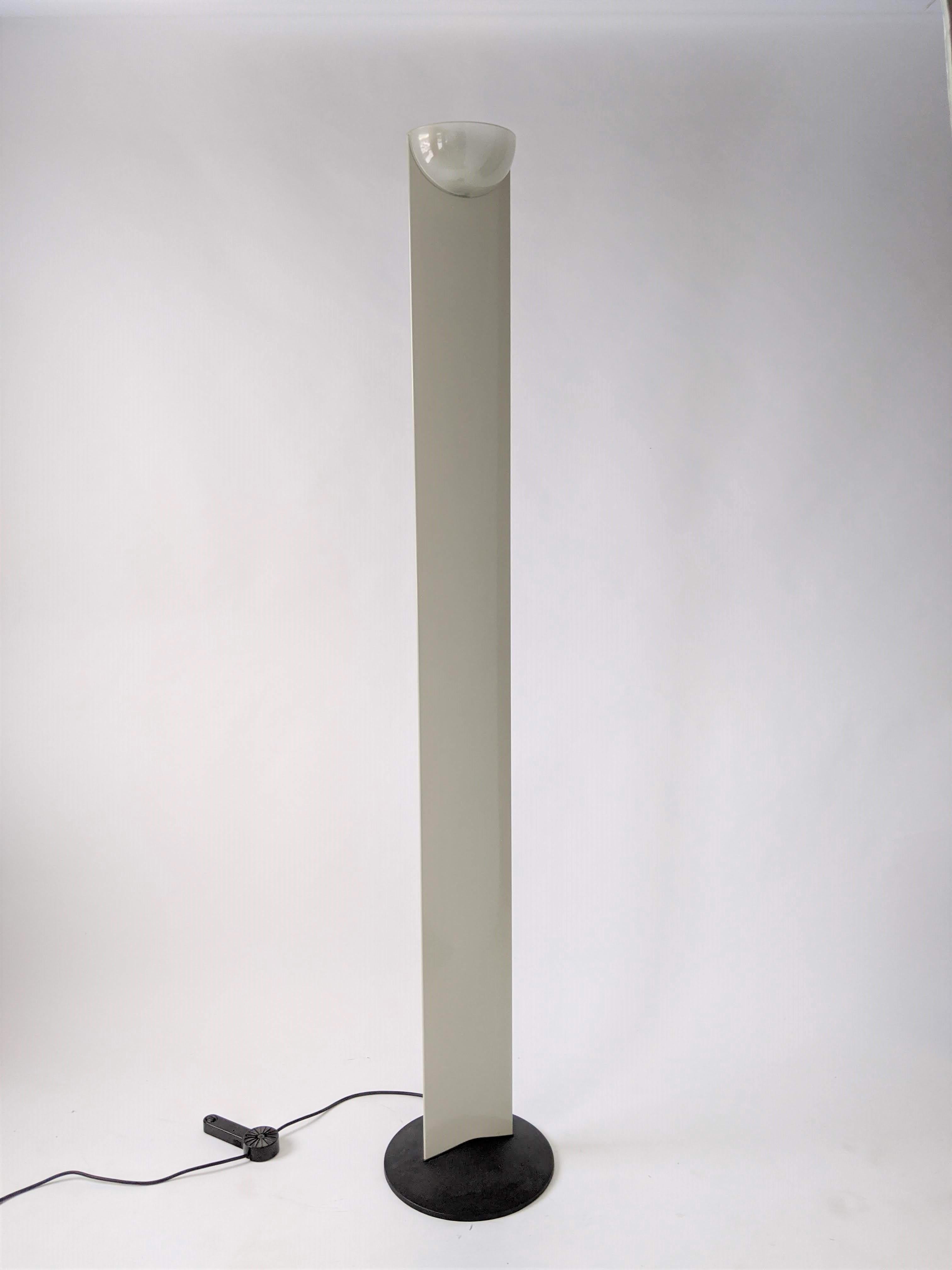 Italian 1980s Gianfranco Frattini 'Adonis' Tall Halogen Floor Lamp, Italy For Sale
