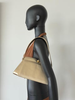 1980s Gianmarco Lorenzi Gold Handbag