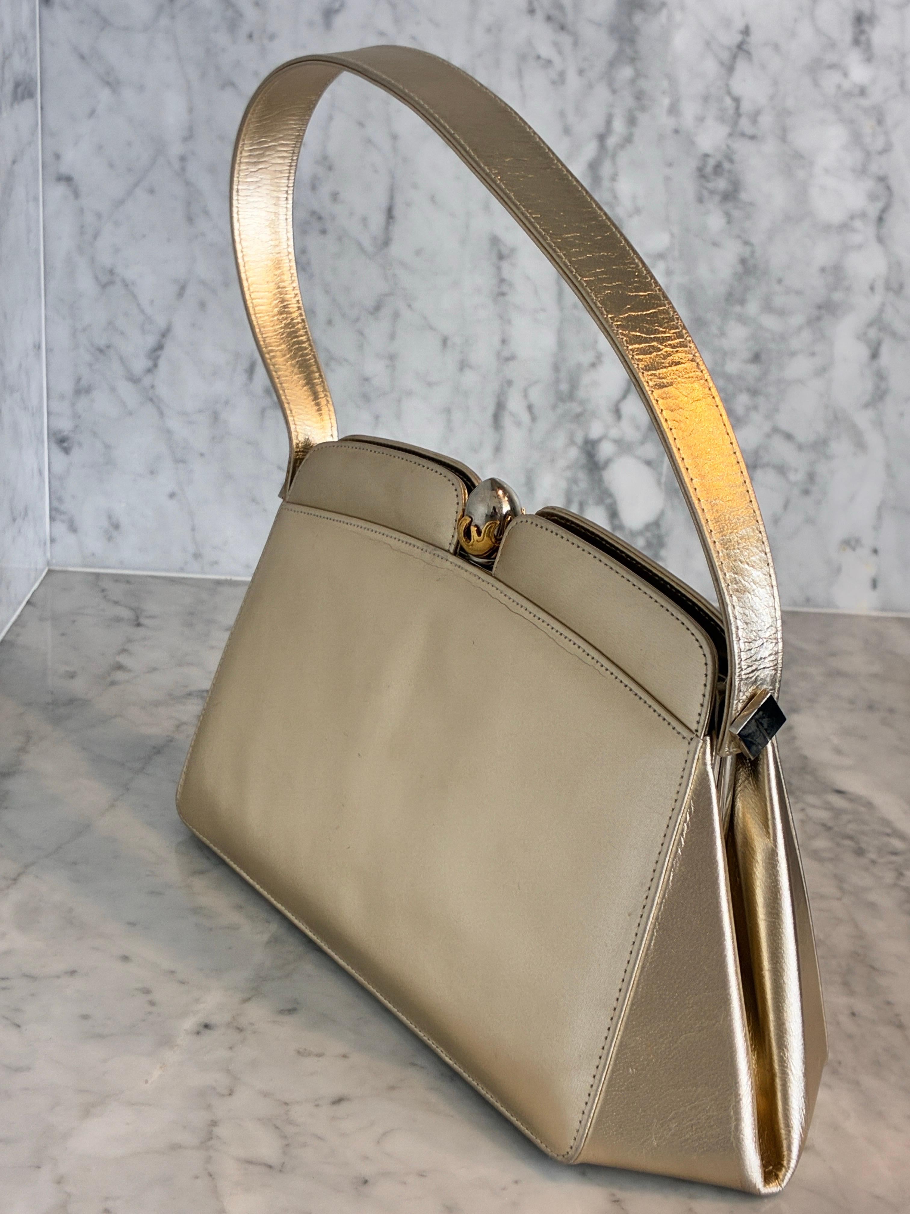 Grigio Borsa in oro anni '80 di Gianmarco Lorenzi in vendita