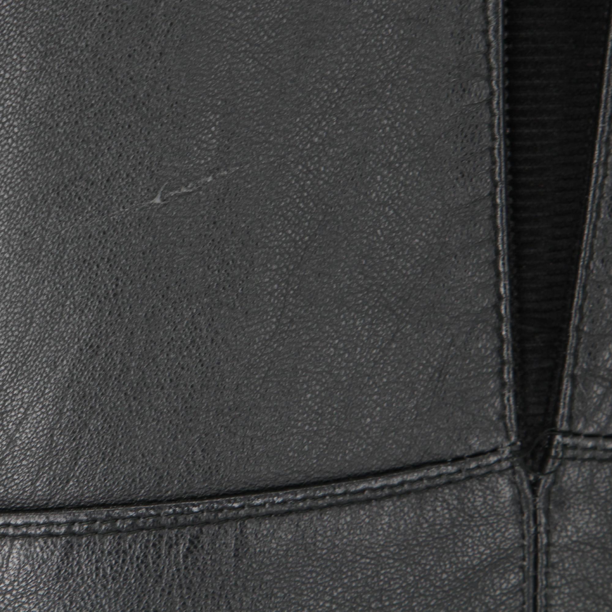 1980s Gianni Versace Black Leather Jacket 3