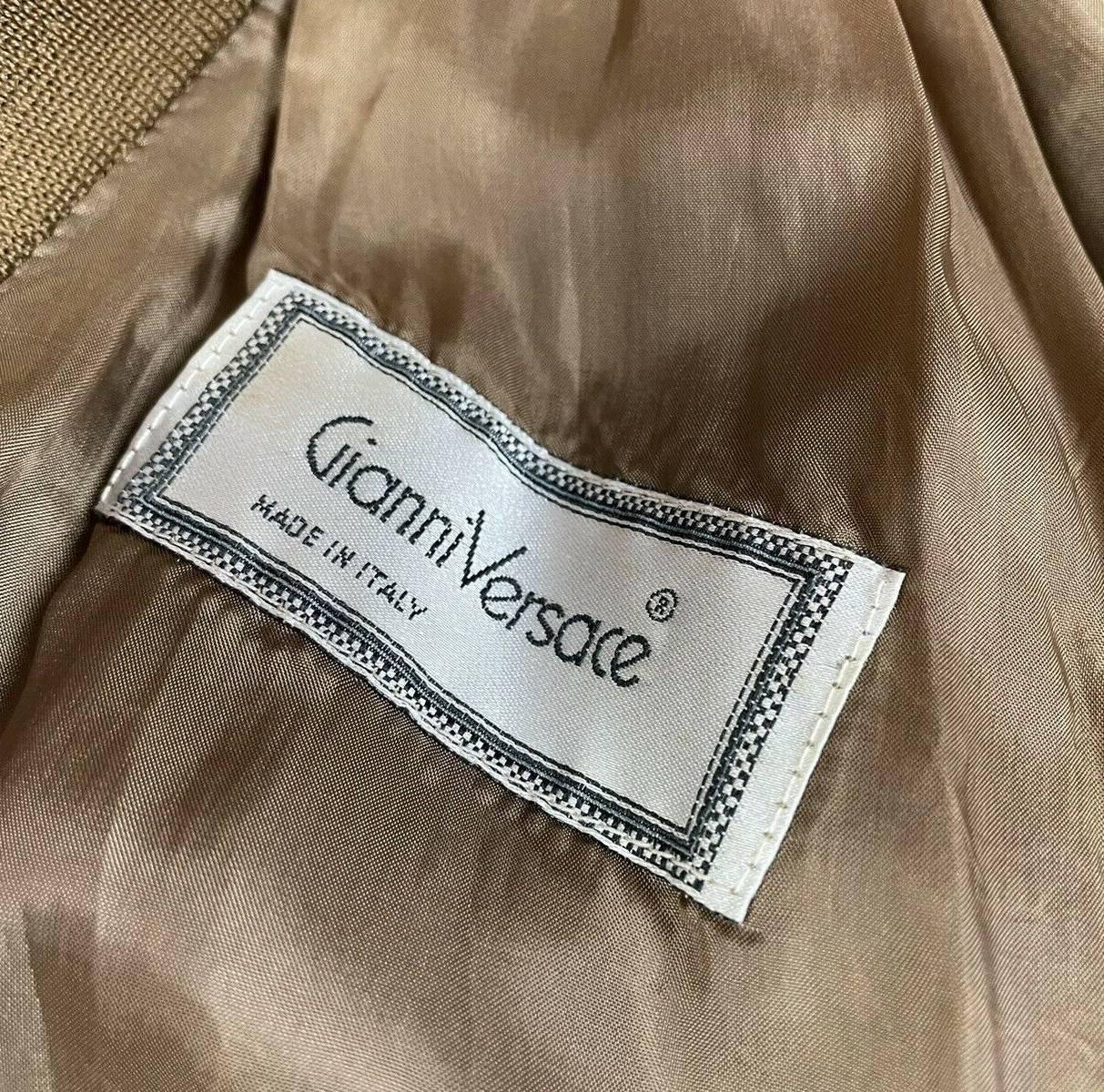 1980s Gianni Versace Brown Suede Cropped Jacket Blazer  1