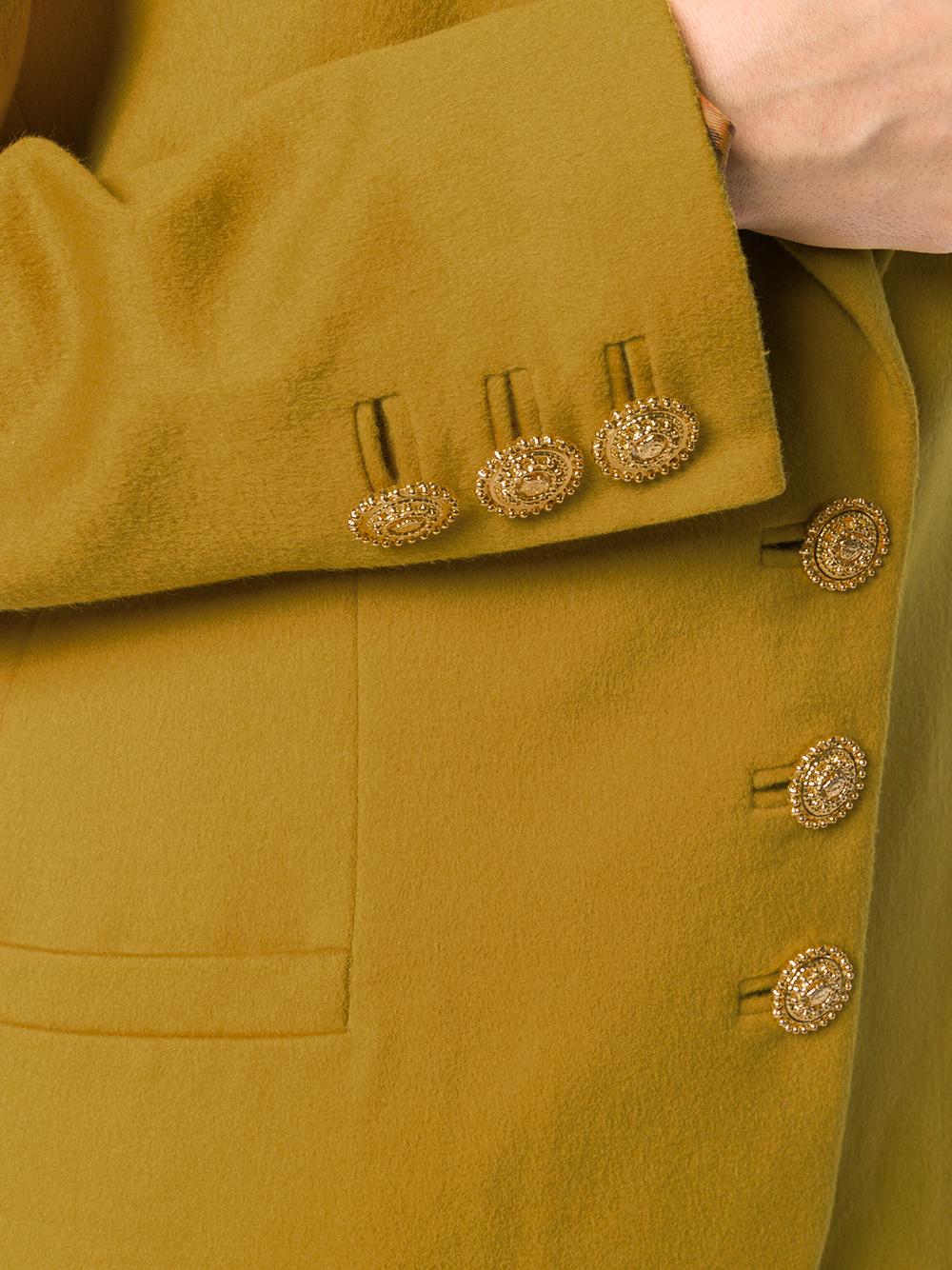 Men's 1980s Gianni Versace Mustard Wool Jacket