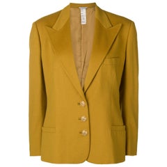 1980s Gianni Versace Mustard Wool Jacket