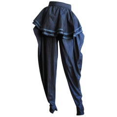   Gianni Versace Silk Drape Pants 1980s