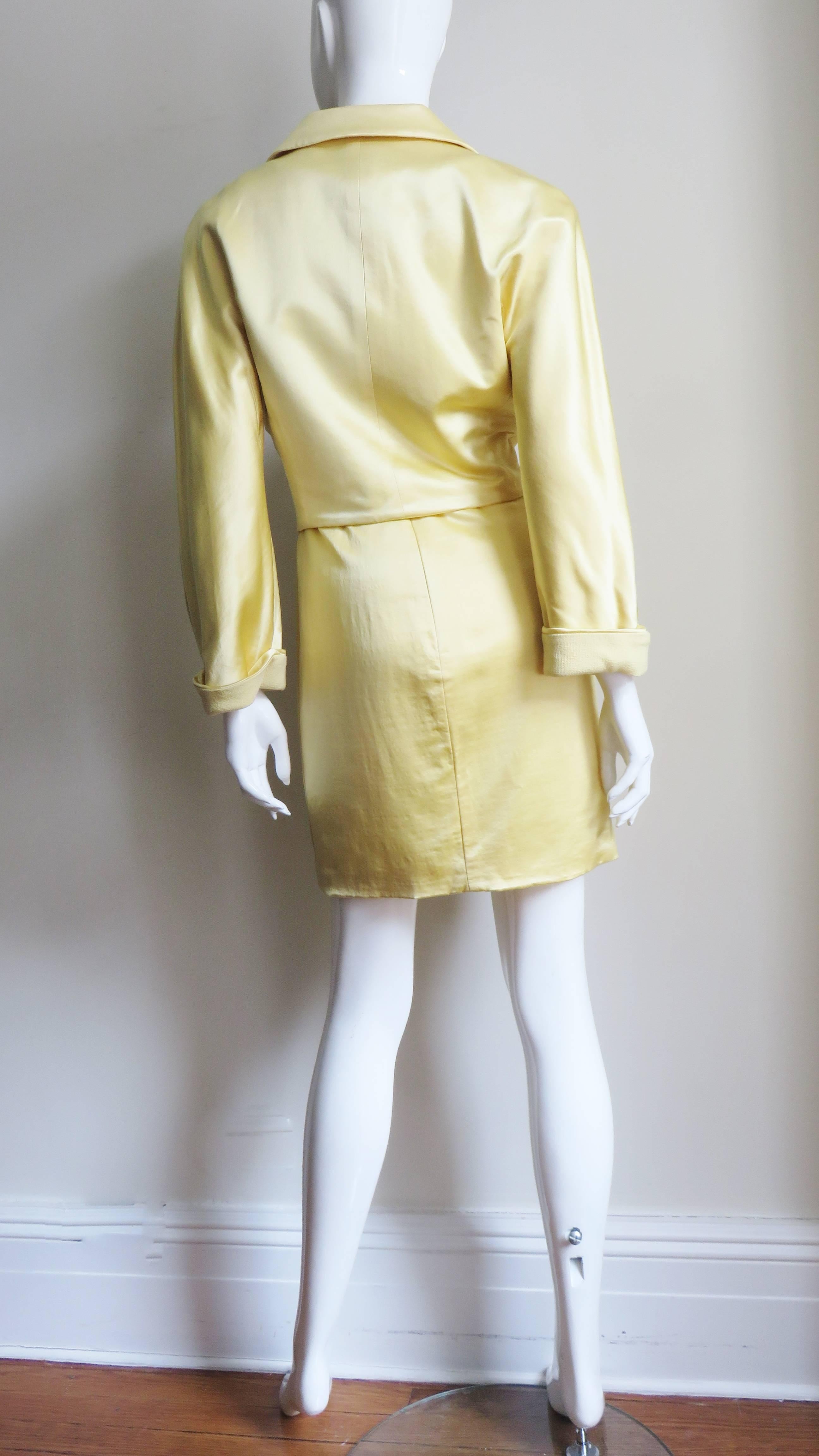 Gianni Versace Silk Dress and Jacket 1990s For Sale 8