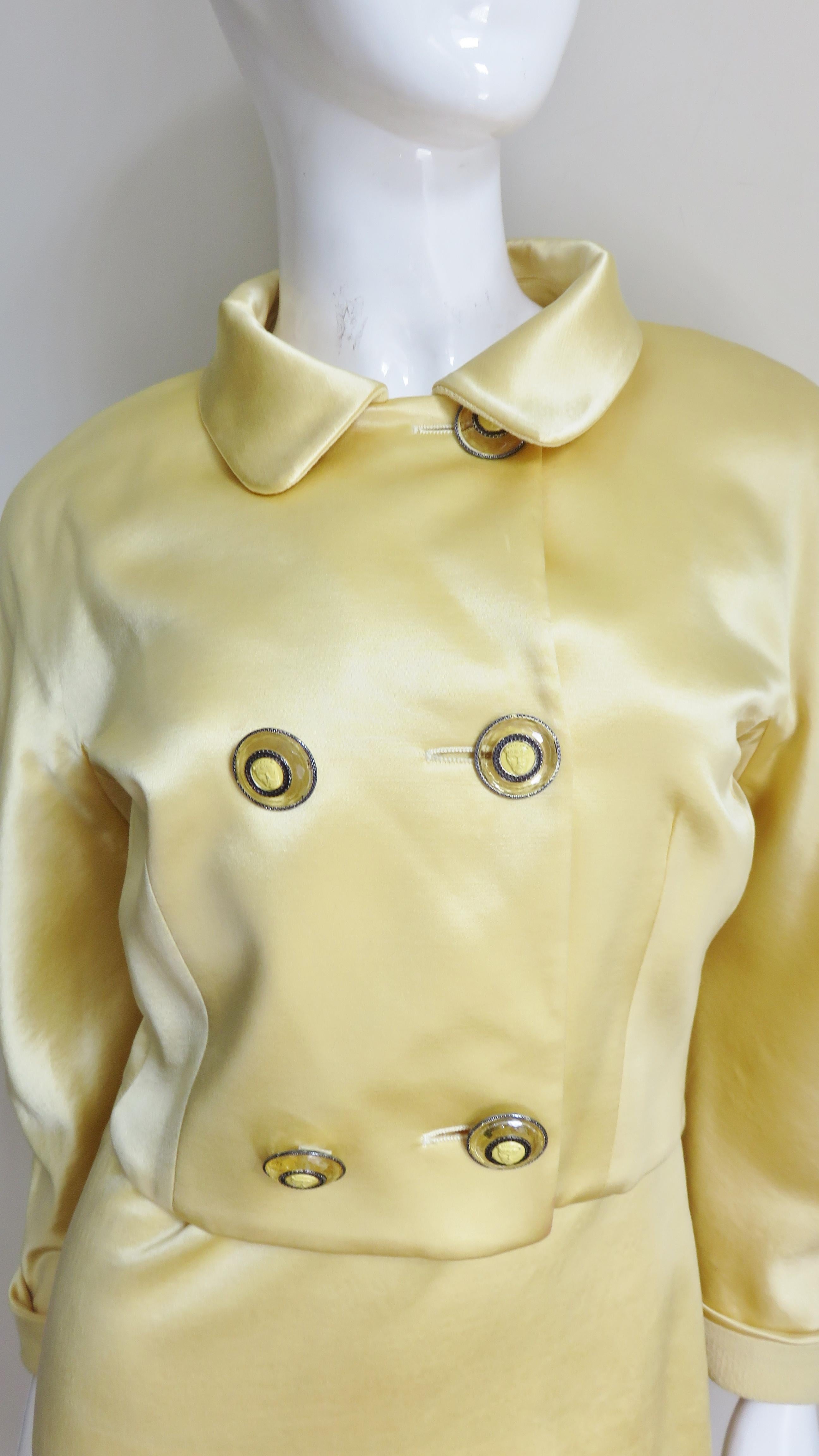 Gianni Versace Silk Dress and Jacket 1990s For Sale 2