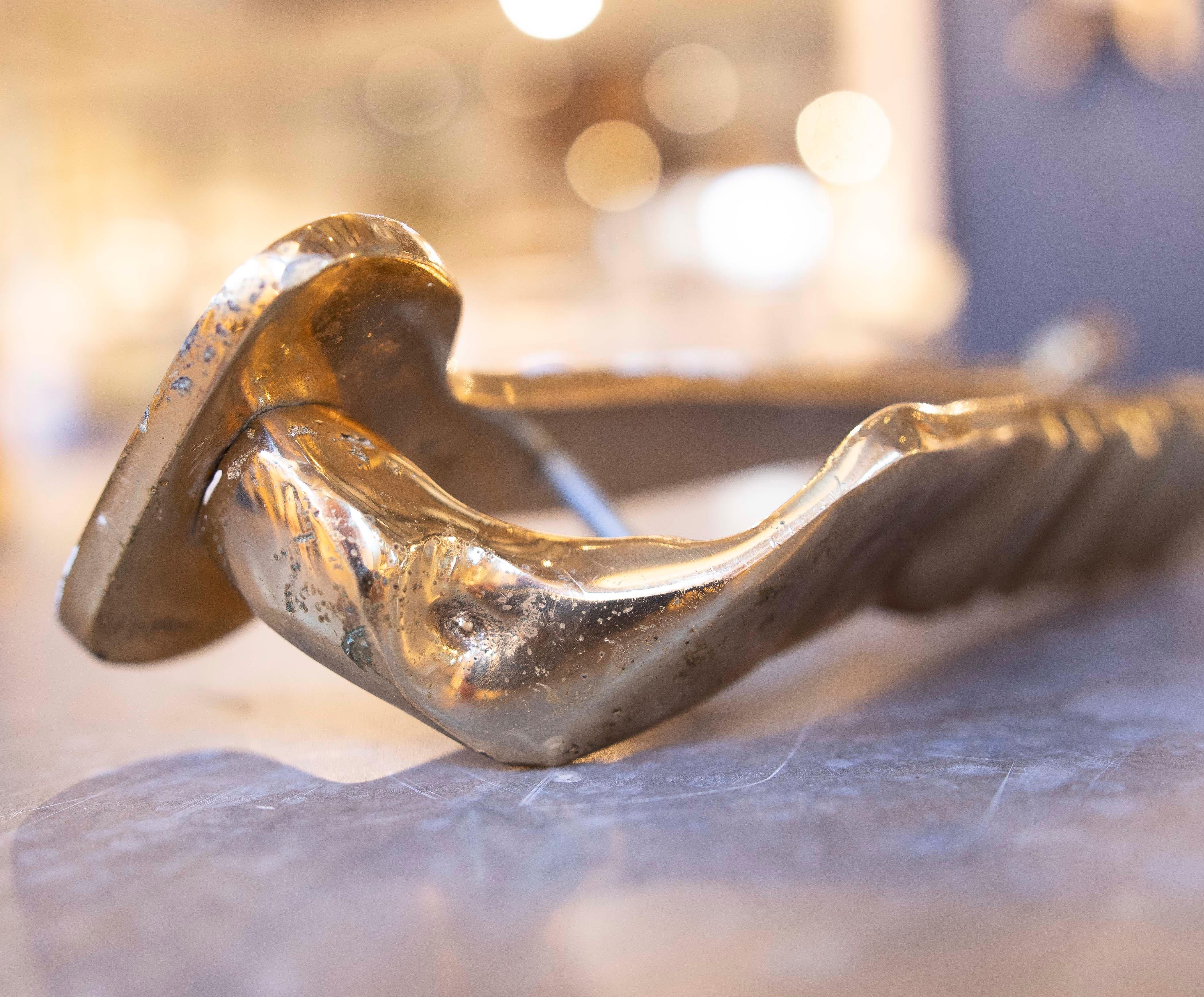 1980s Gilded Bronze Handle by the Artist David Marshall For Sale 6