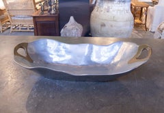 1980s Gilt and Silver Plated Bronze Tray by the Artist David Marshall
