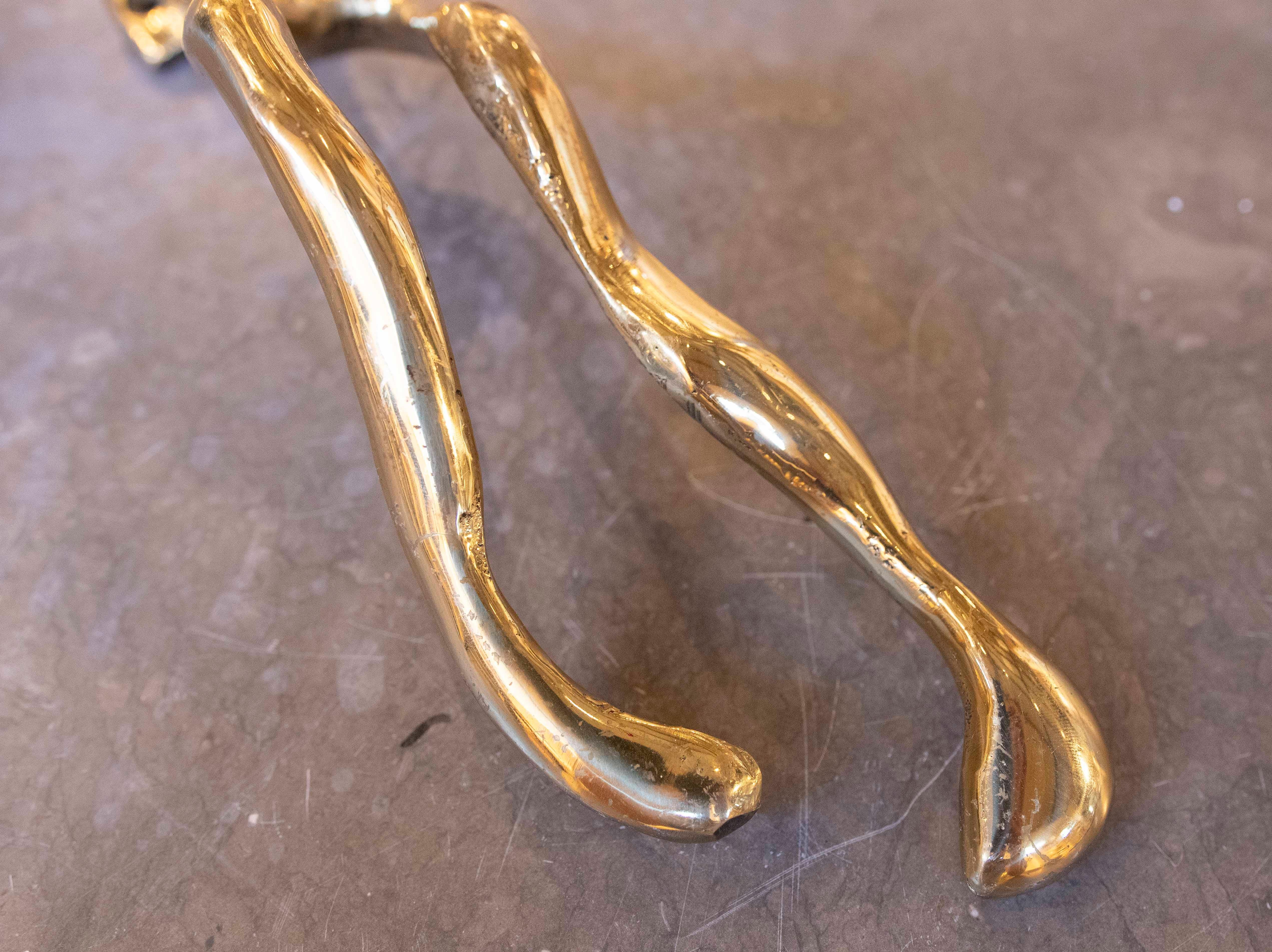 1980s Gilt Bronze Coat Rack by the Artist David Marshall For Sale 6