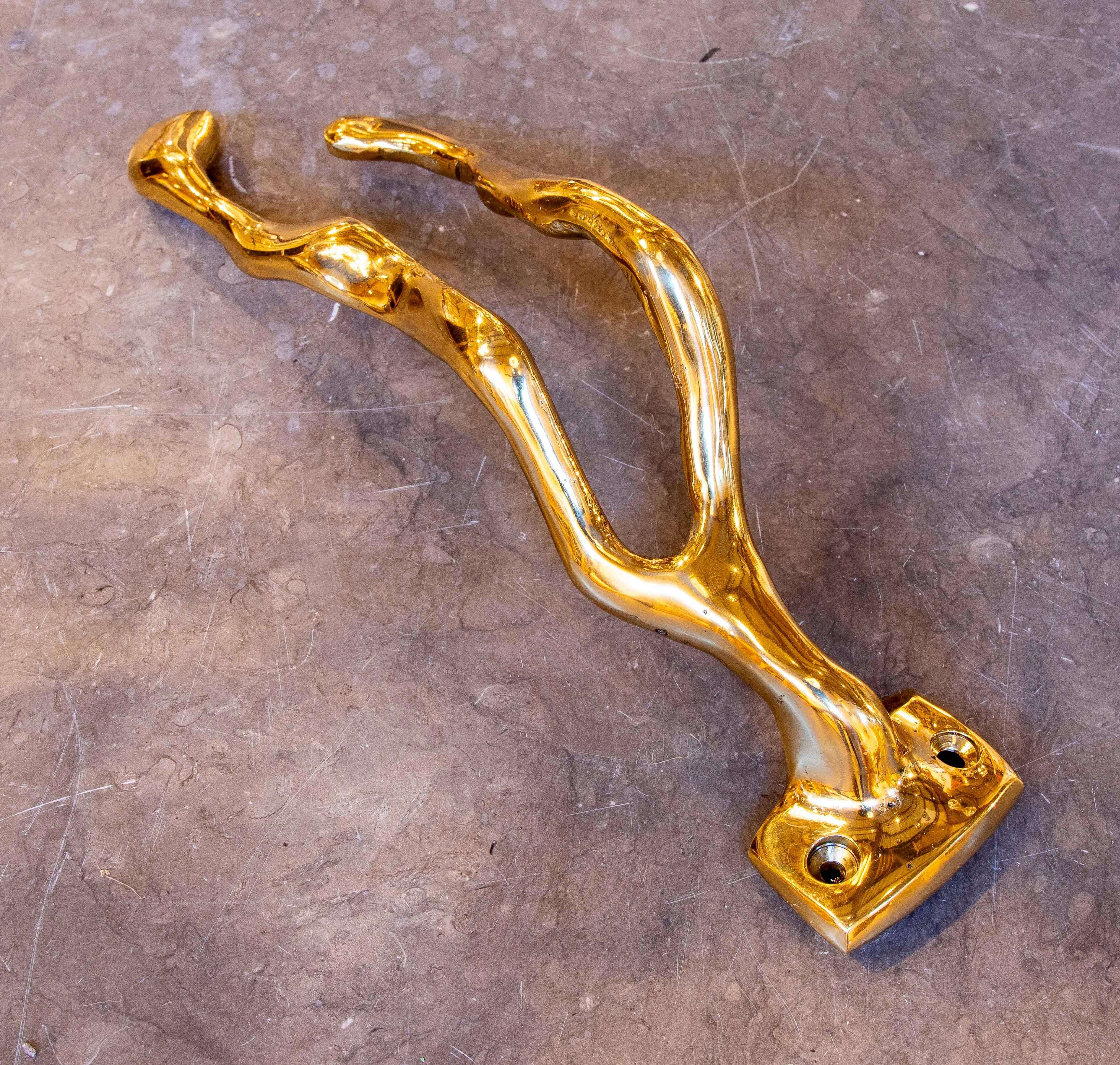 Appendiabiti in bronzo dorato degli anni '80 dell'artista David Marshall in vendita 9