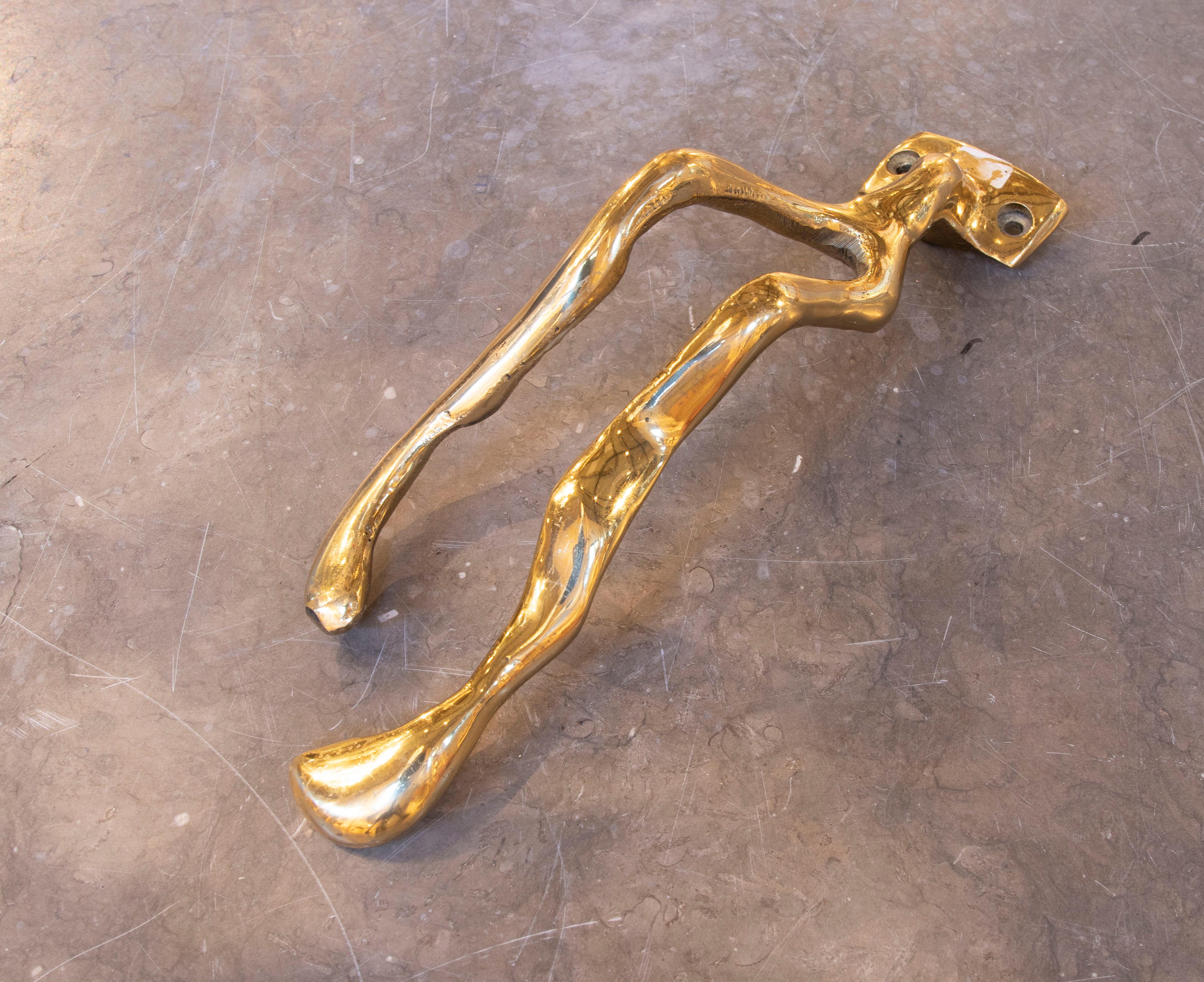 Spanish 1980s Gilt Bronze Coat Rack by the Artist David Marshall For Sale