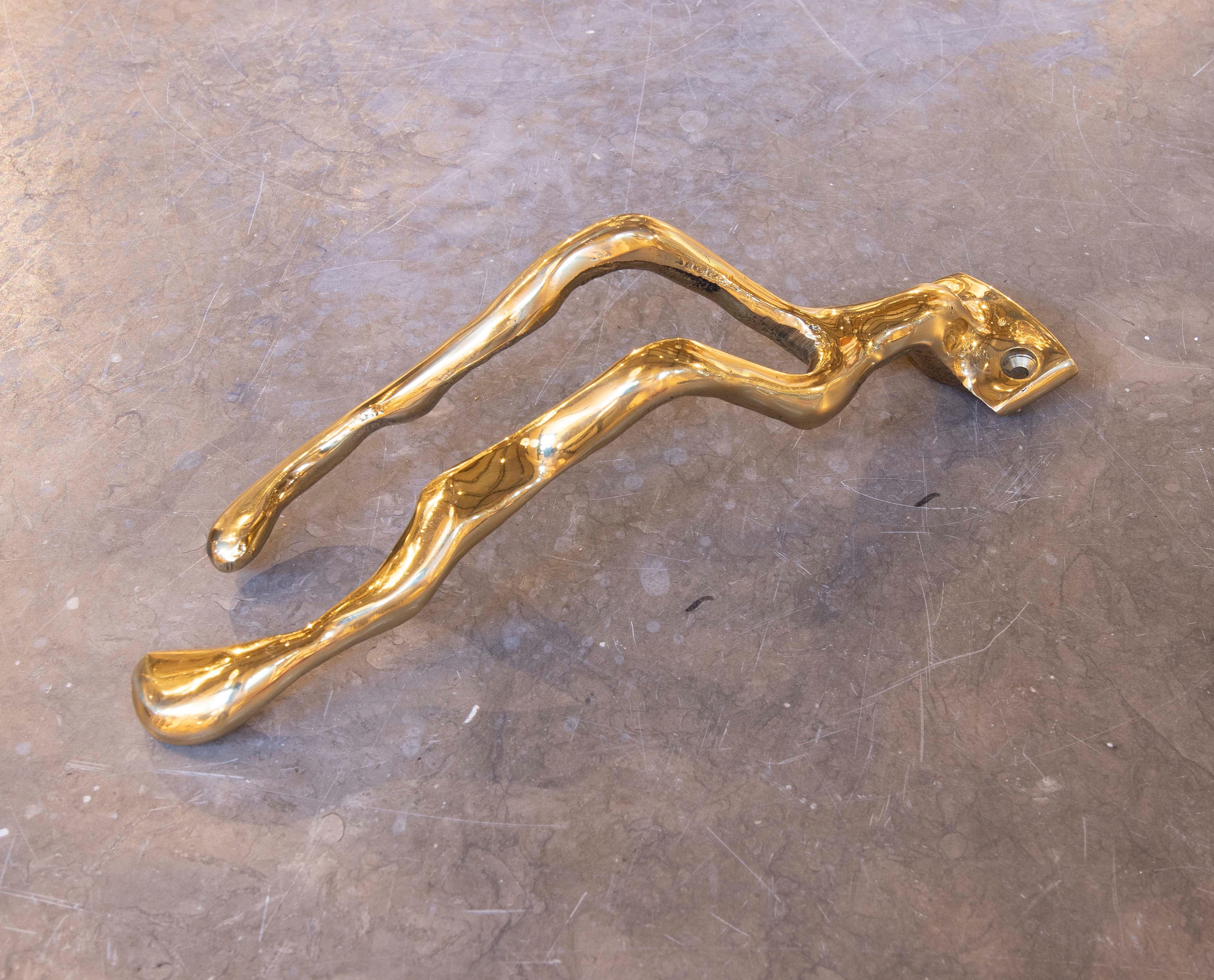 Appendiabiti in bronzo dorato degli anni '80 dell'artista David Marshall In condizioni buone in vendita a Marbella, ES