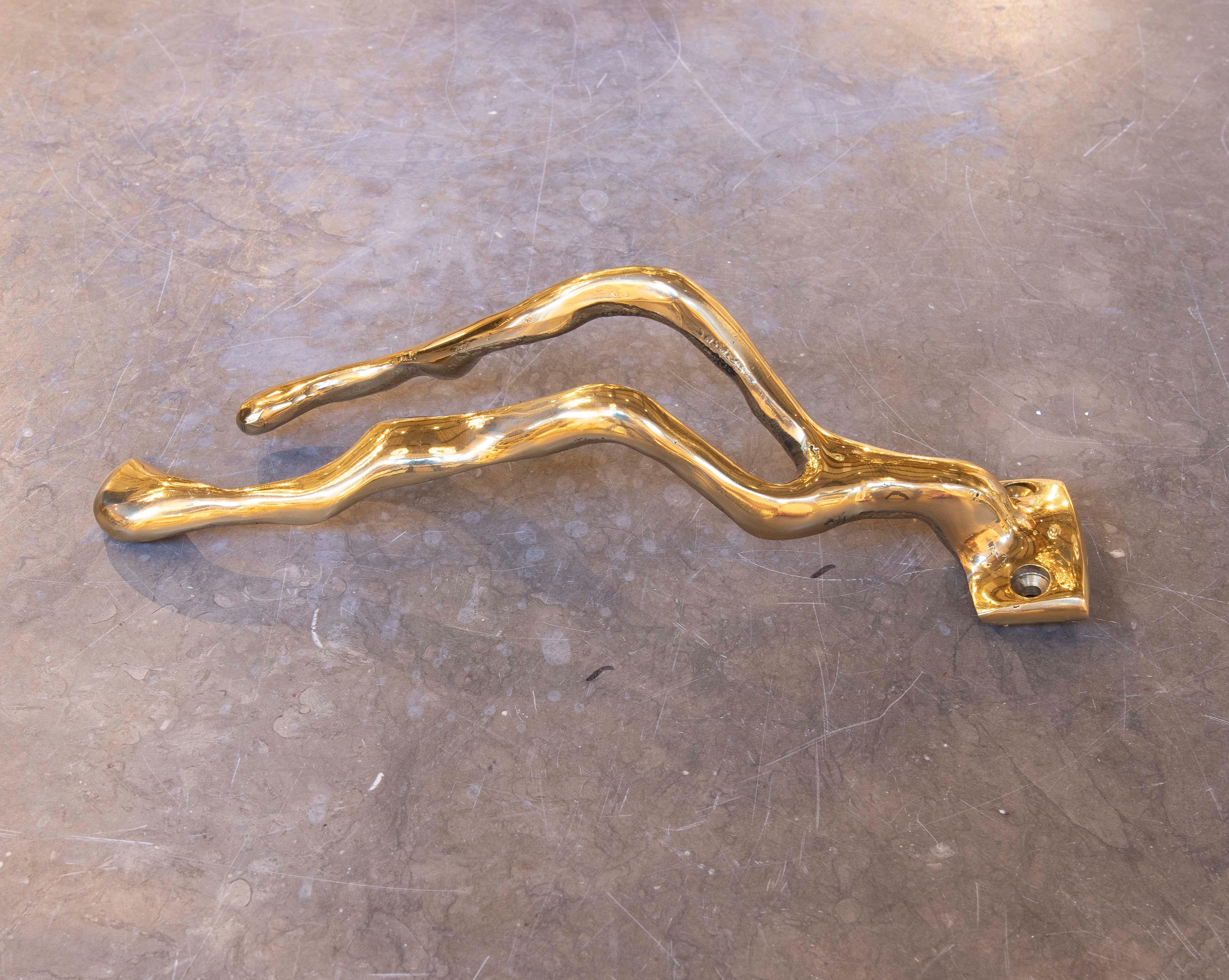 XX secolo Appendiabiti in bronzo dorato degli anni '80 dell'artista David Marshall in vendita