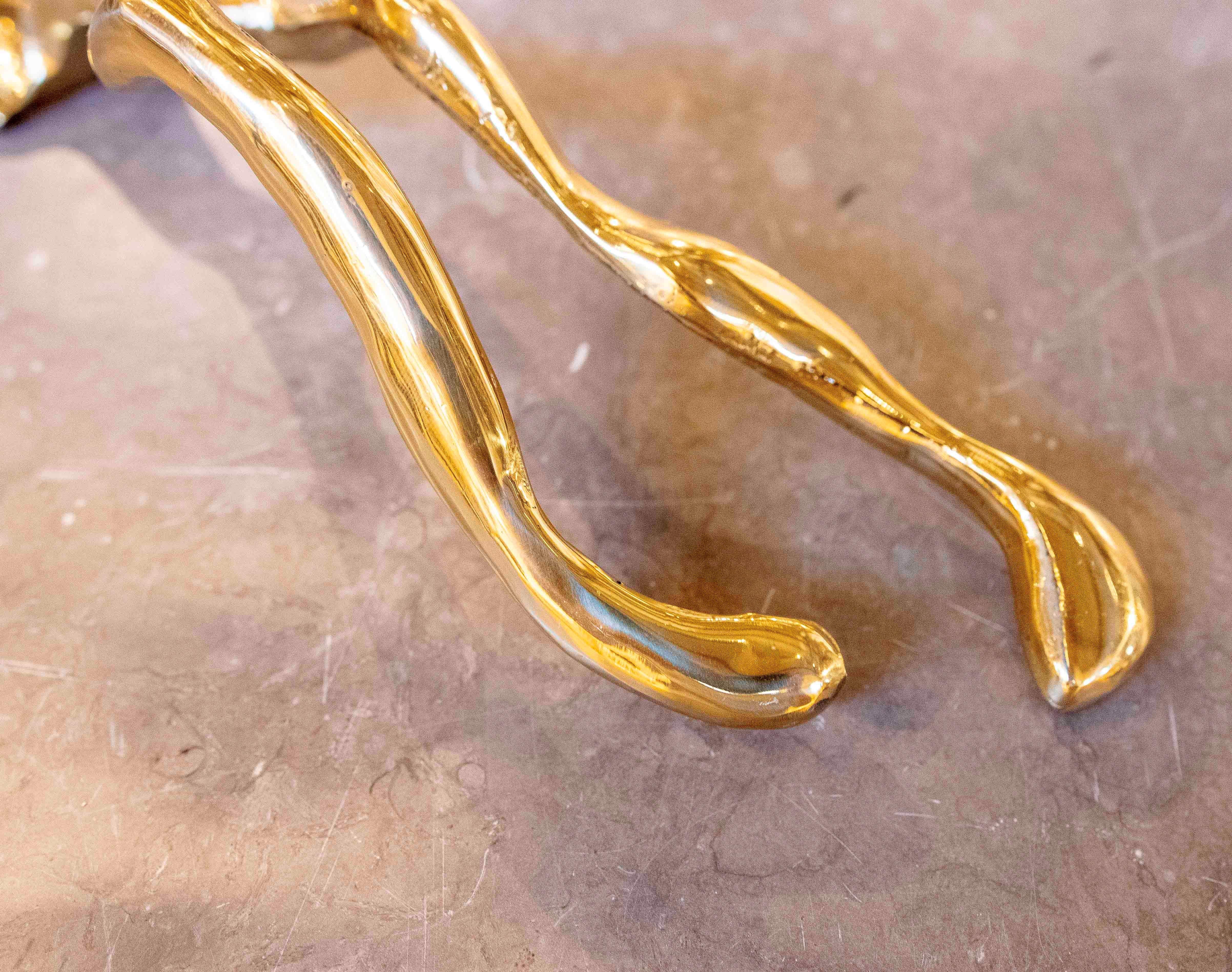 XX secolo Appendiabiti in bronzo dorato degli anni '80 dell'artista David Marshall in vendita
