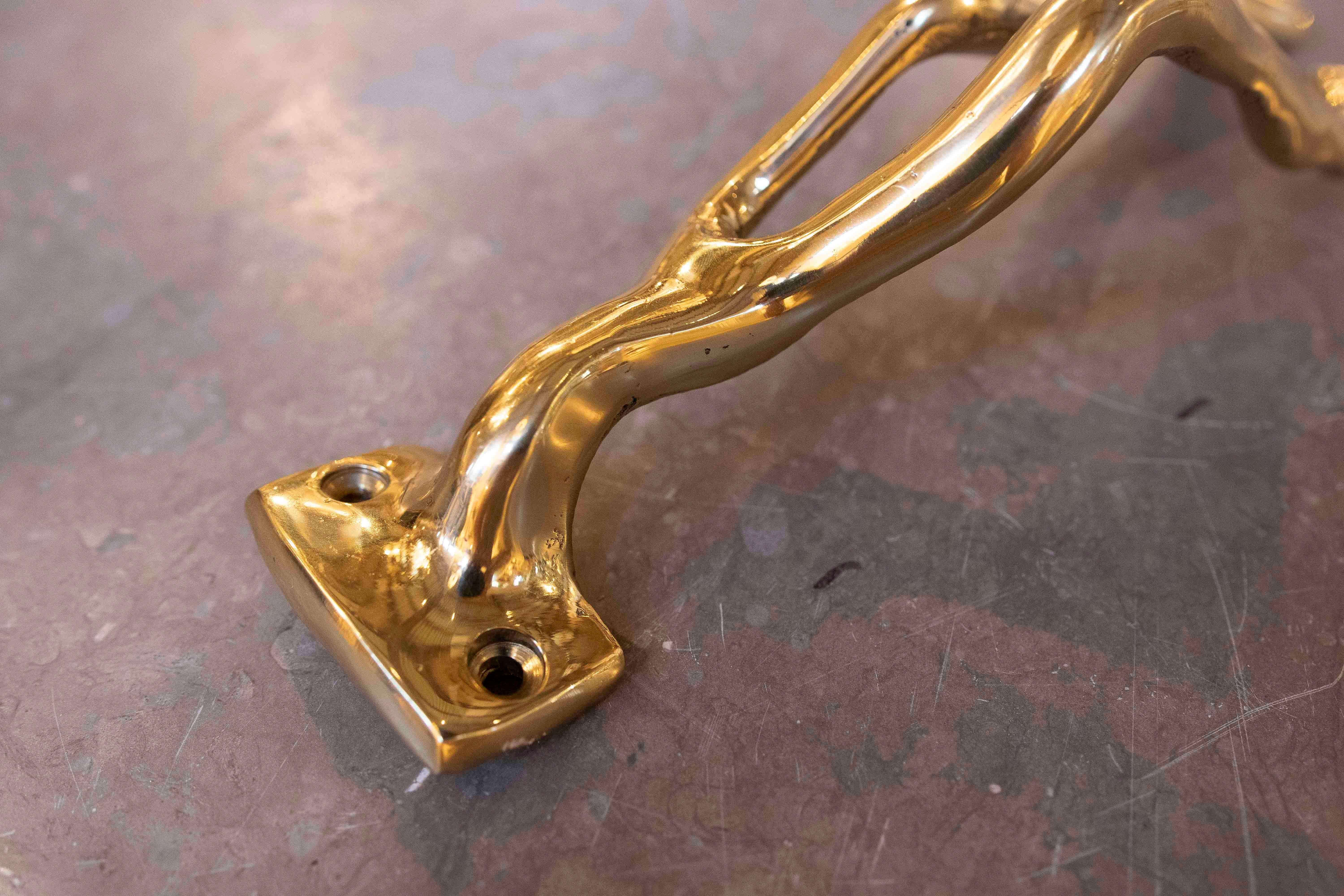 Appendiabiti in bronzo dorato degli anni '80 dell'artista David Marshall in vendita 1