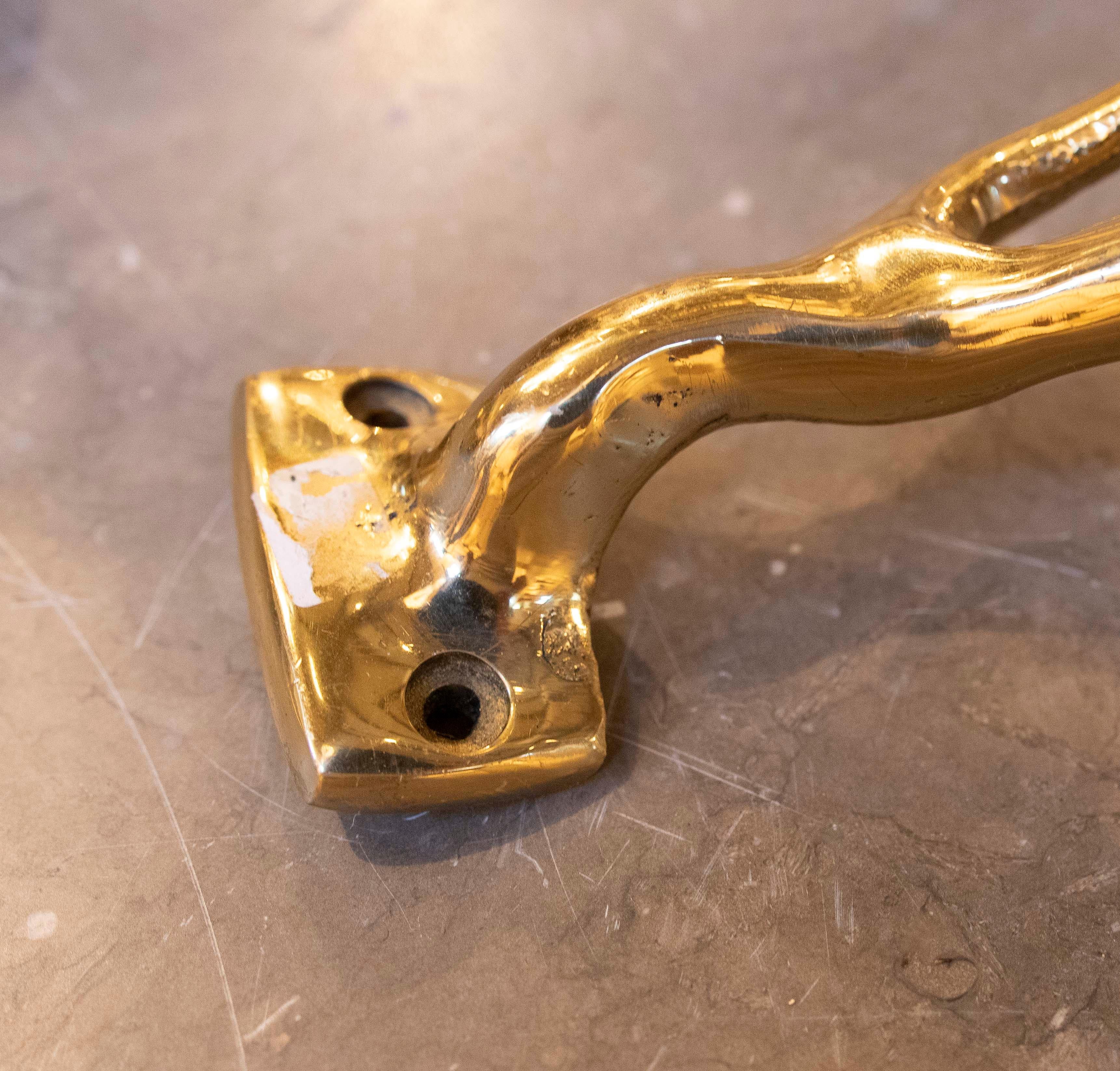 1980s Gilt Bronze Coat Rack by the Artist David Marshall For Sale 2
