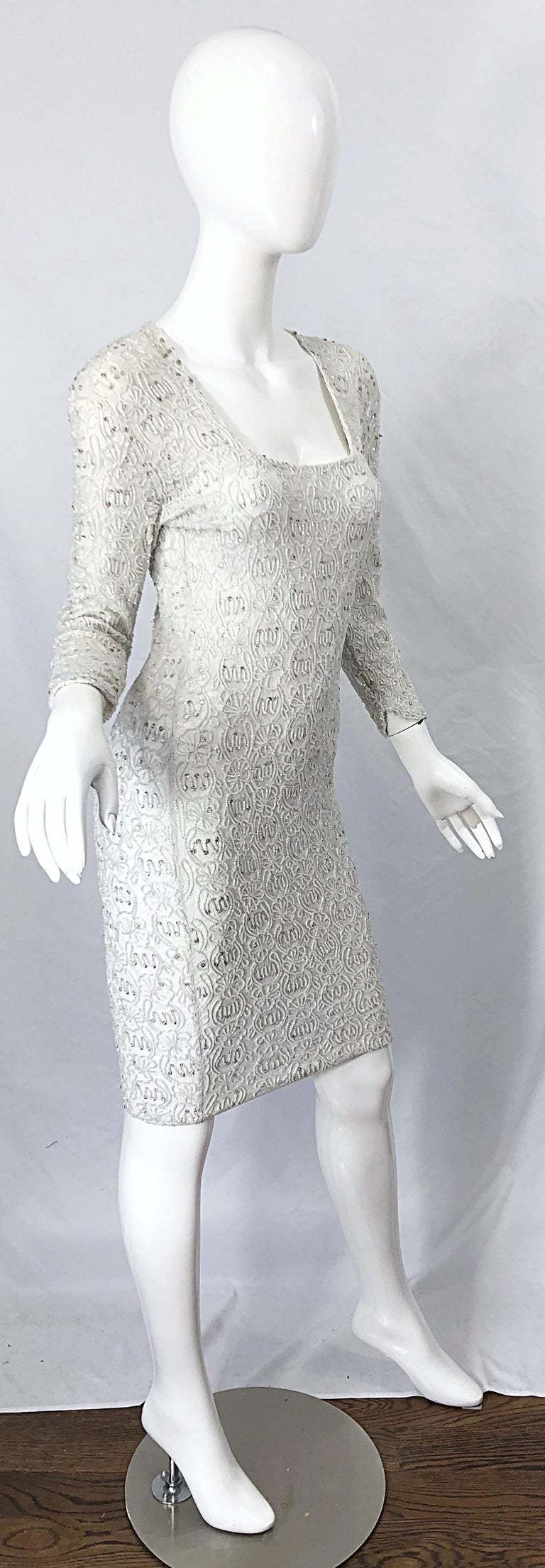 Medium 1990s Giorgio Sant'Angelo Black Cashmere Beaded Sweater main image 0