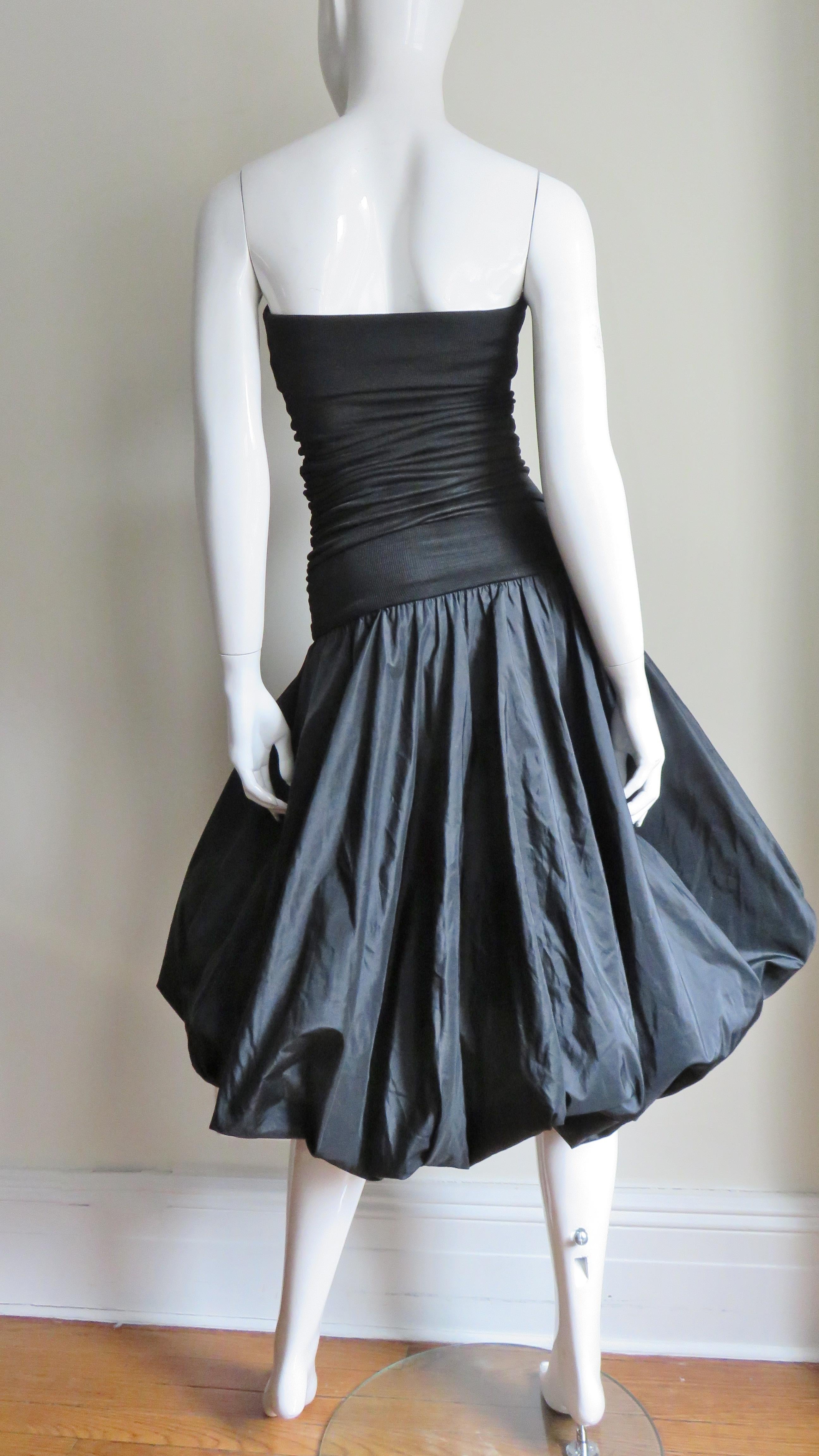 Women's Giorgio Sant 'Angelo Strapless Dress with Bubble Skirt 1980s