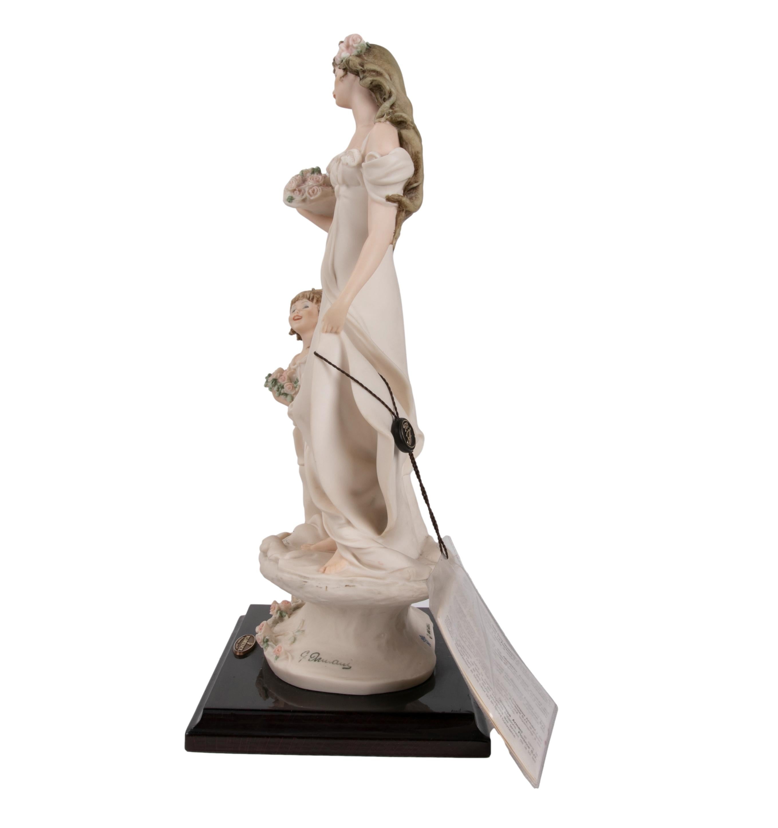 Figurine de femme en porcelaine Giuseppe Armani des années 1980 Bon état - En vente à Marbella, ES