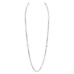 Collar de cadena con piedras Givenchy años 80