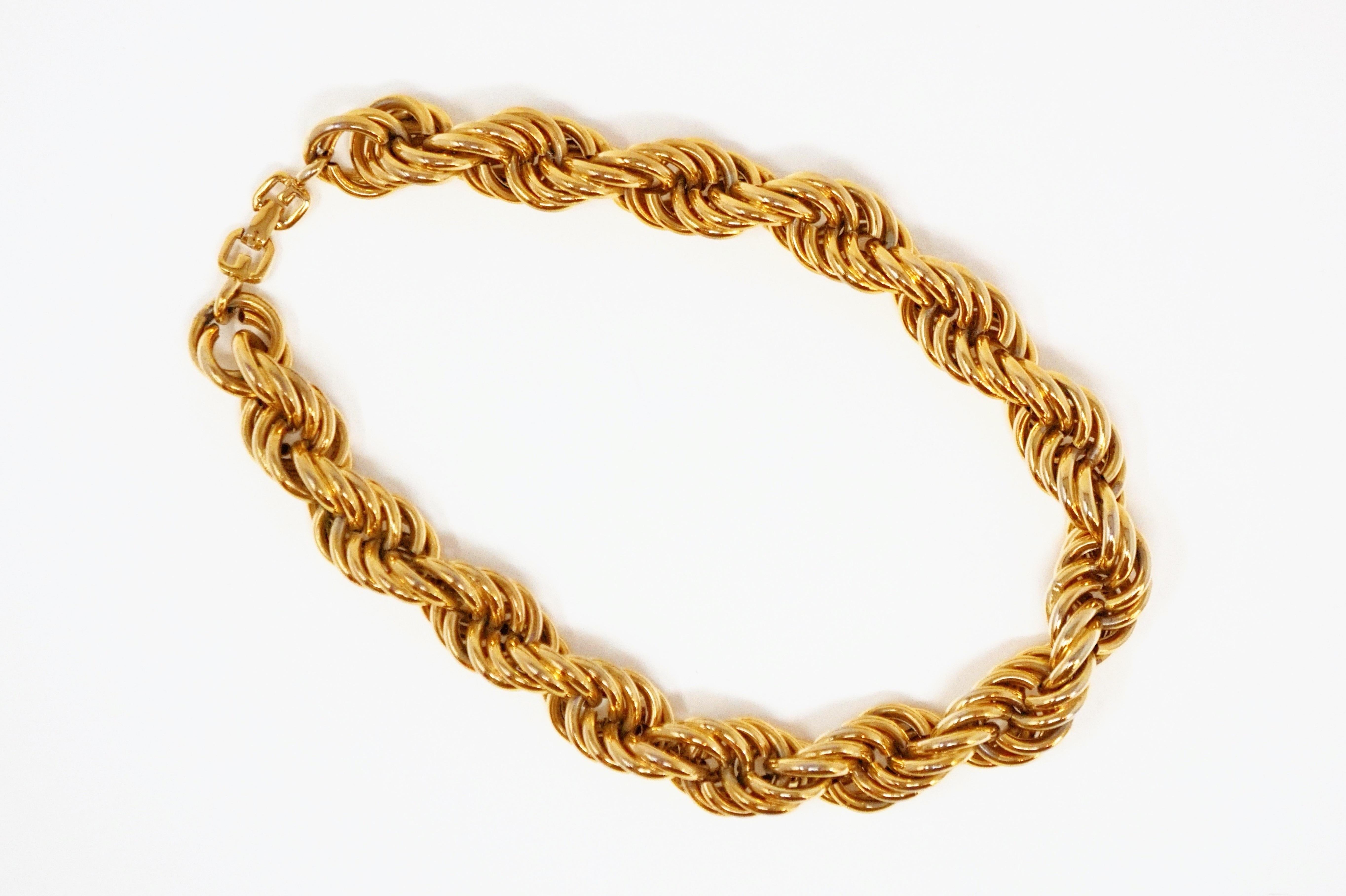 1980's gold rope chain