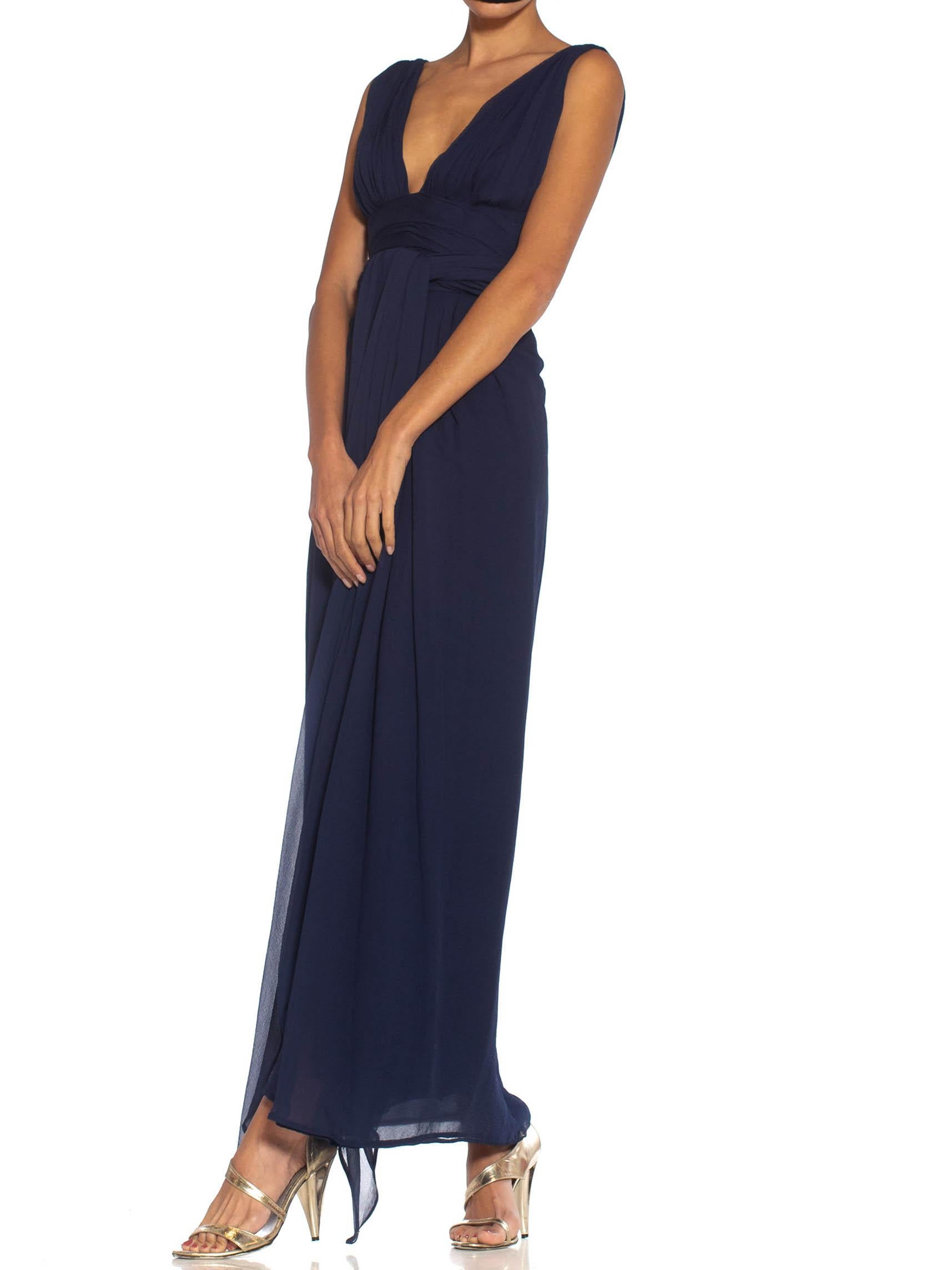 navy blue flowy dress