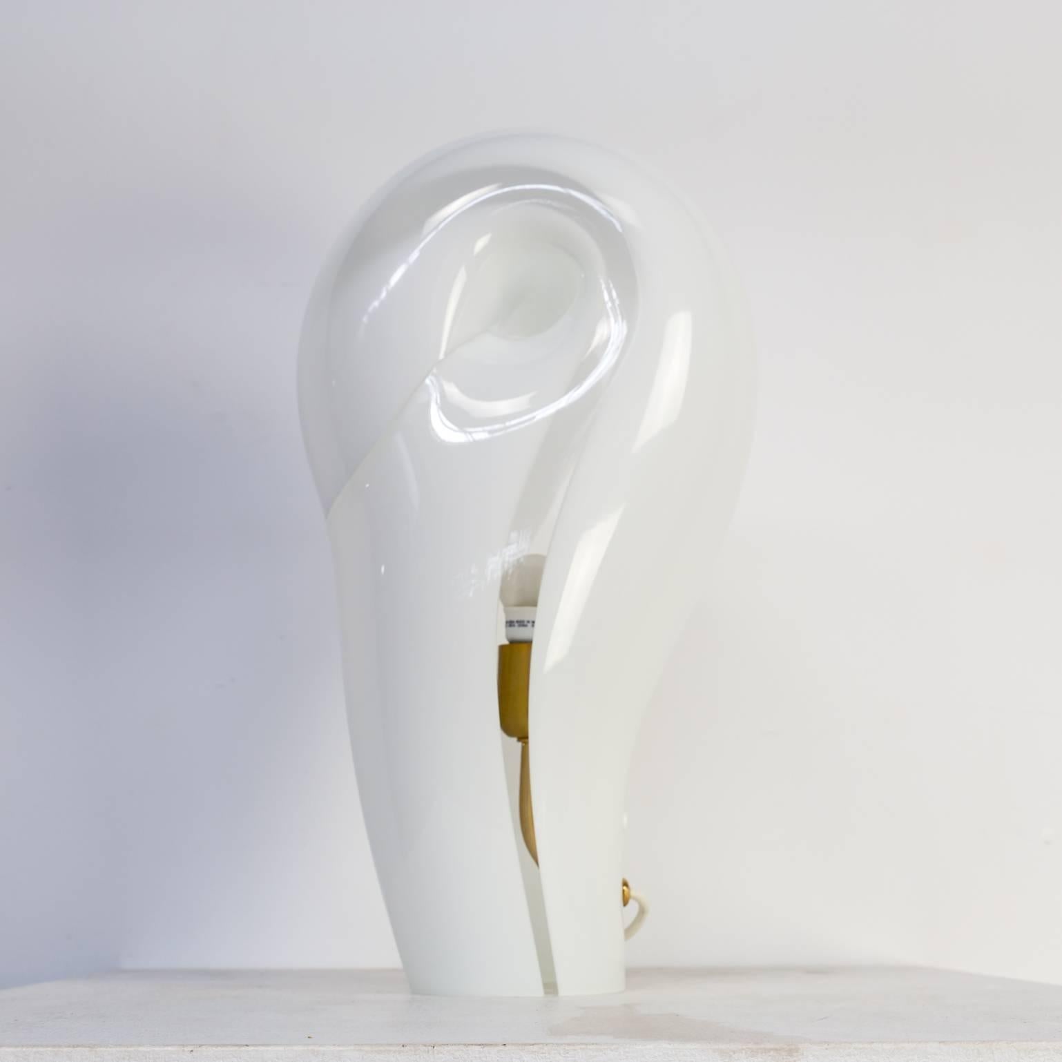 1980s Glass Design Table Lamp For Sale 5