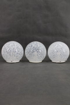 1980s Glass Globe Table Lamp , 3items available