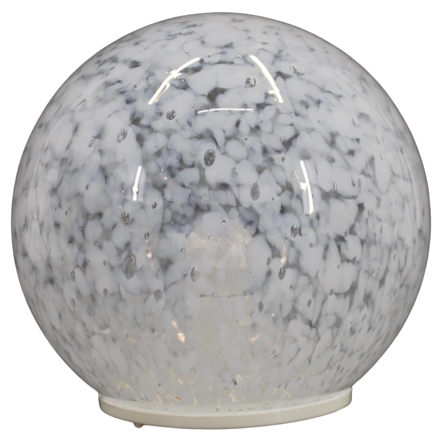1980s Glass Globe Table Lamp , 3items available