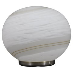 1980er Glasglobus-Tischlampe, Italien