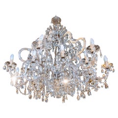 1980s Glass Lamp with Arms