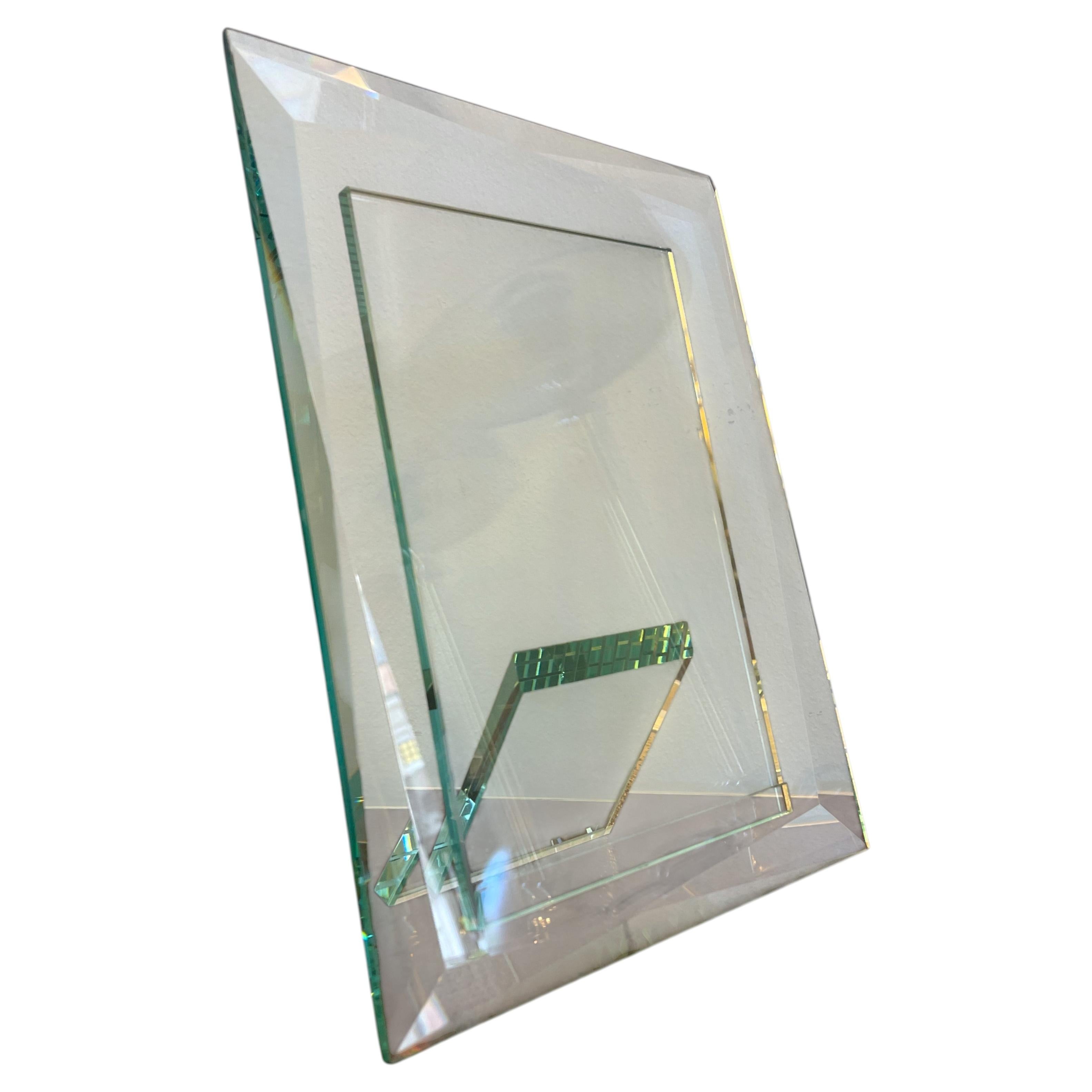 1980er Glasfotorahmen von Fontana Arte
