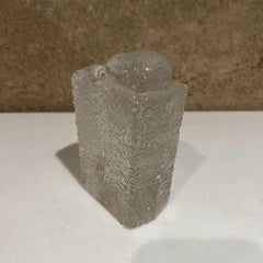 1980s Art Glass Vase Candle Holder Style of Timo Sarpaneva Finland