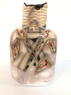 1980s Glazed Ceramic Vase